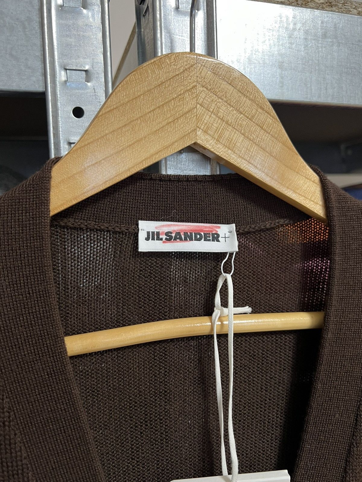 Designer × Jil Sander ❗️New Jil Sander 100% Wool Long Button Cardigan Brown Size 36 Size XS / US 0-2 / IT 36-38 - 5 Thumbnail