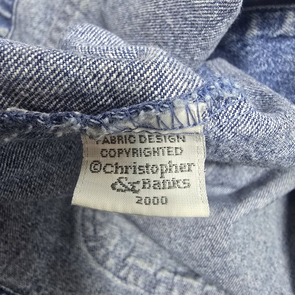 The Unbranded Brand Women's Christopher Banks 2000s Denim Button Up Lg Distresse Size L / US 10 / IT 46 - 10 Thumbnail
