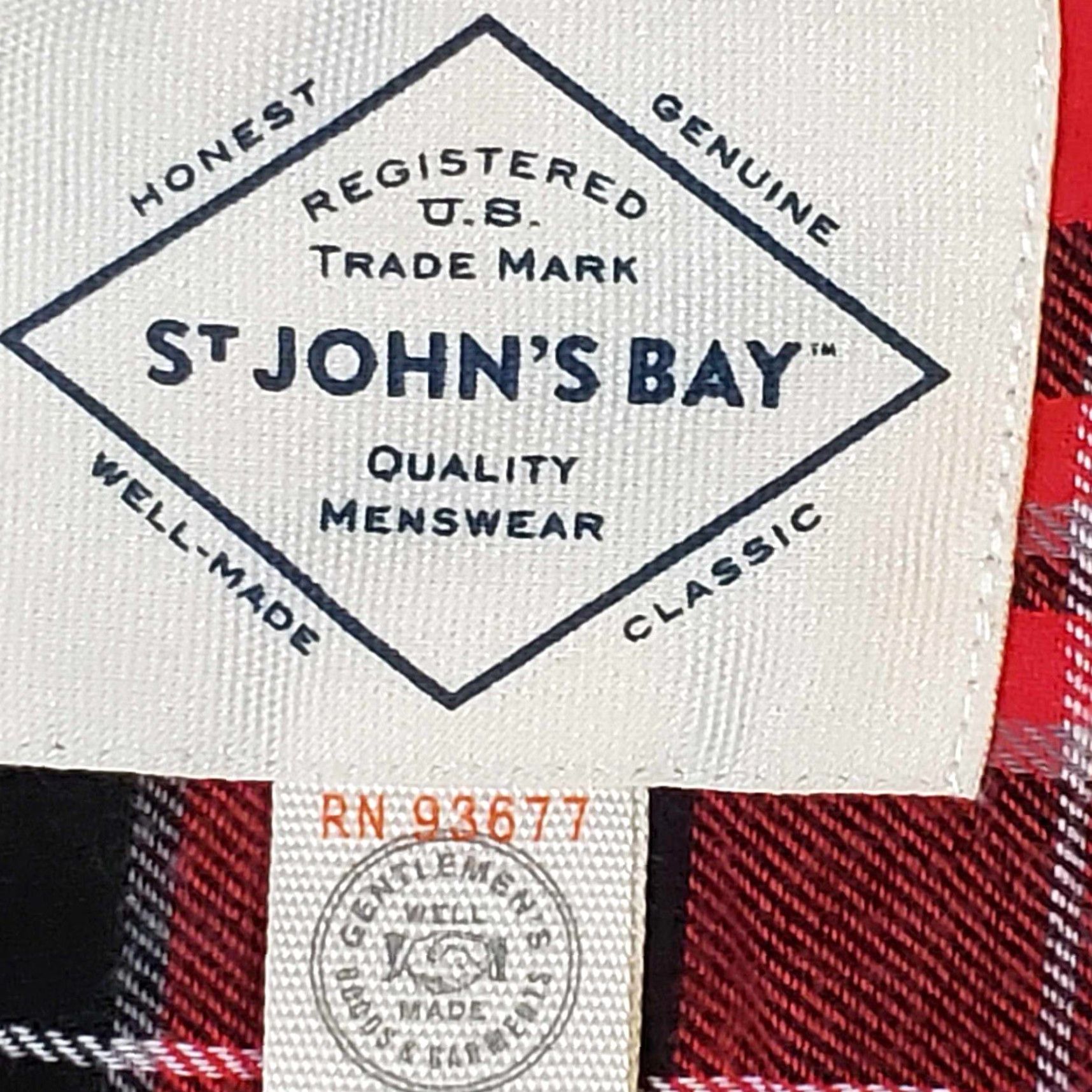 Vintage VINTAGE St Johns Bay Red Plaid Flannel Shirt Mens Cotton XL Buffalo Plaid Casual Travel Workwear 80s 90s Retro USA Men Button-Up Size US XL / EU 56 / 4 - 2 Thumbnail