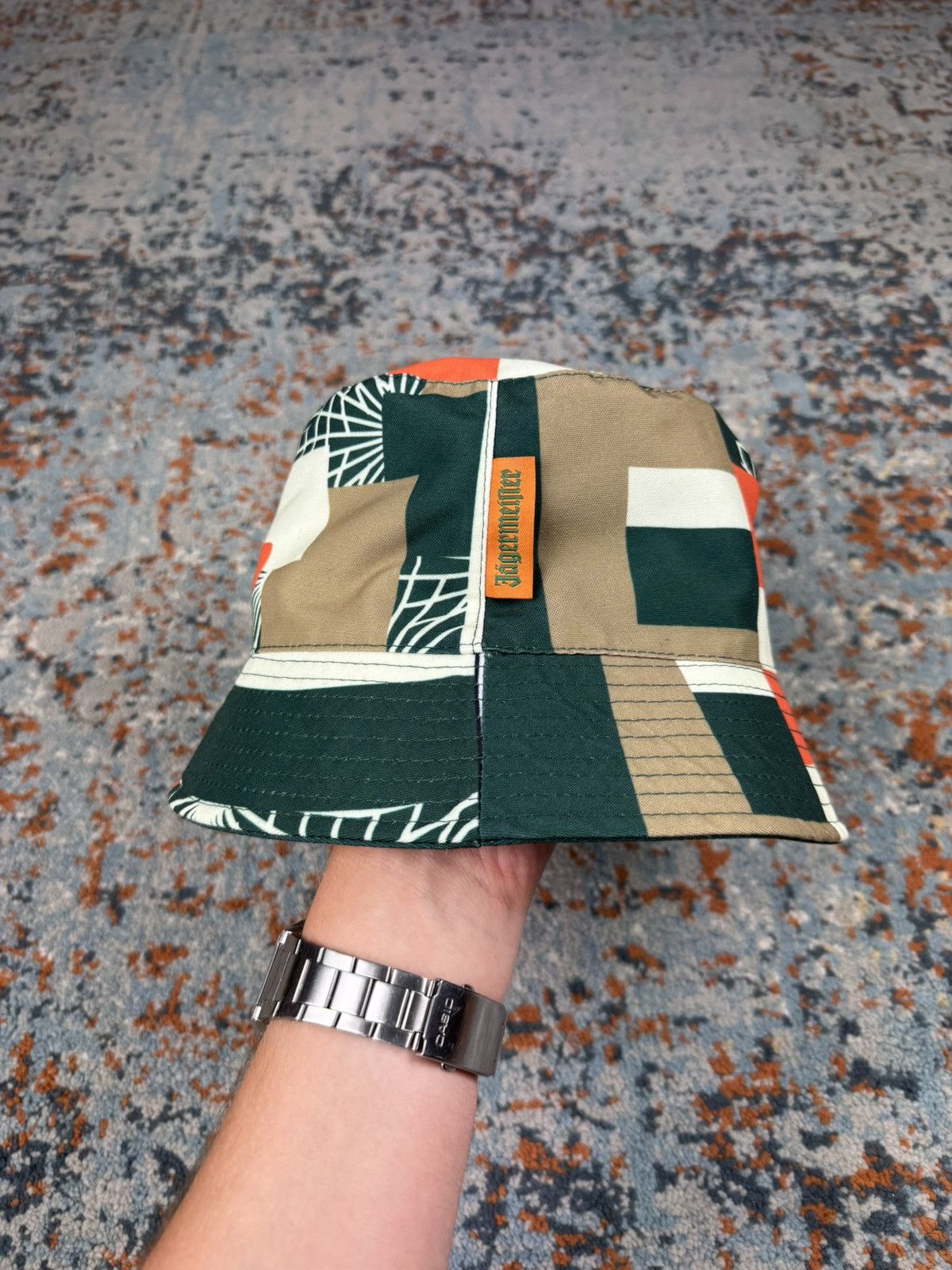 Jagermeister Jagermeister reversible graphic print bucket hat party rave Size ONE SIZE - 6 Thumbnail
