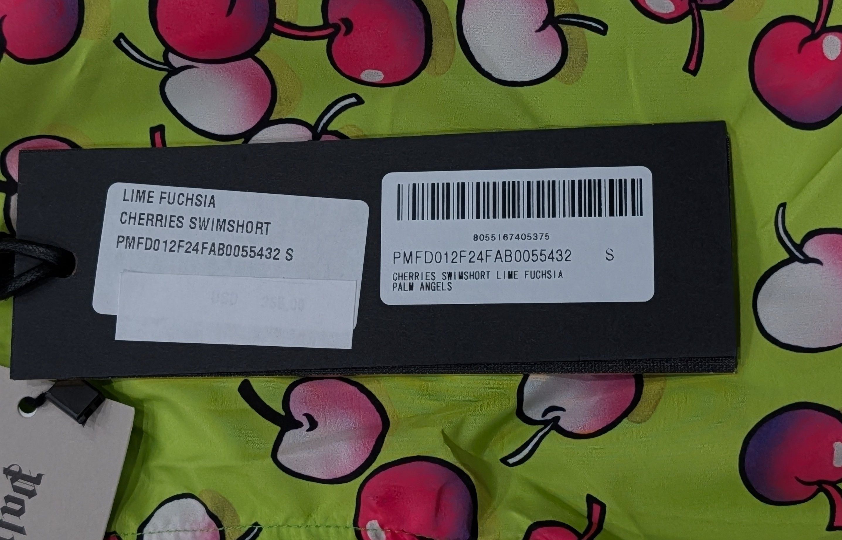 Palm Angels Palm Angels Cherries Swim Shorts Trunks Lime Multi Small Size US 30 / EU 46 - 10 Thumbnail