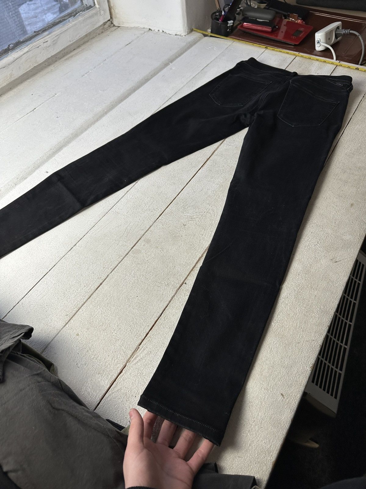 Diesel 🚨 DIESEL AVANT GARDE GOTHIC WOMEN JEANS LOGO IFSIXWASNINE Size 26" / US 2 / IT 38 - 10 Thumbnail