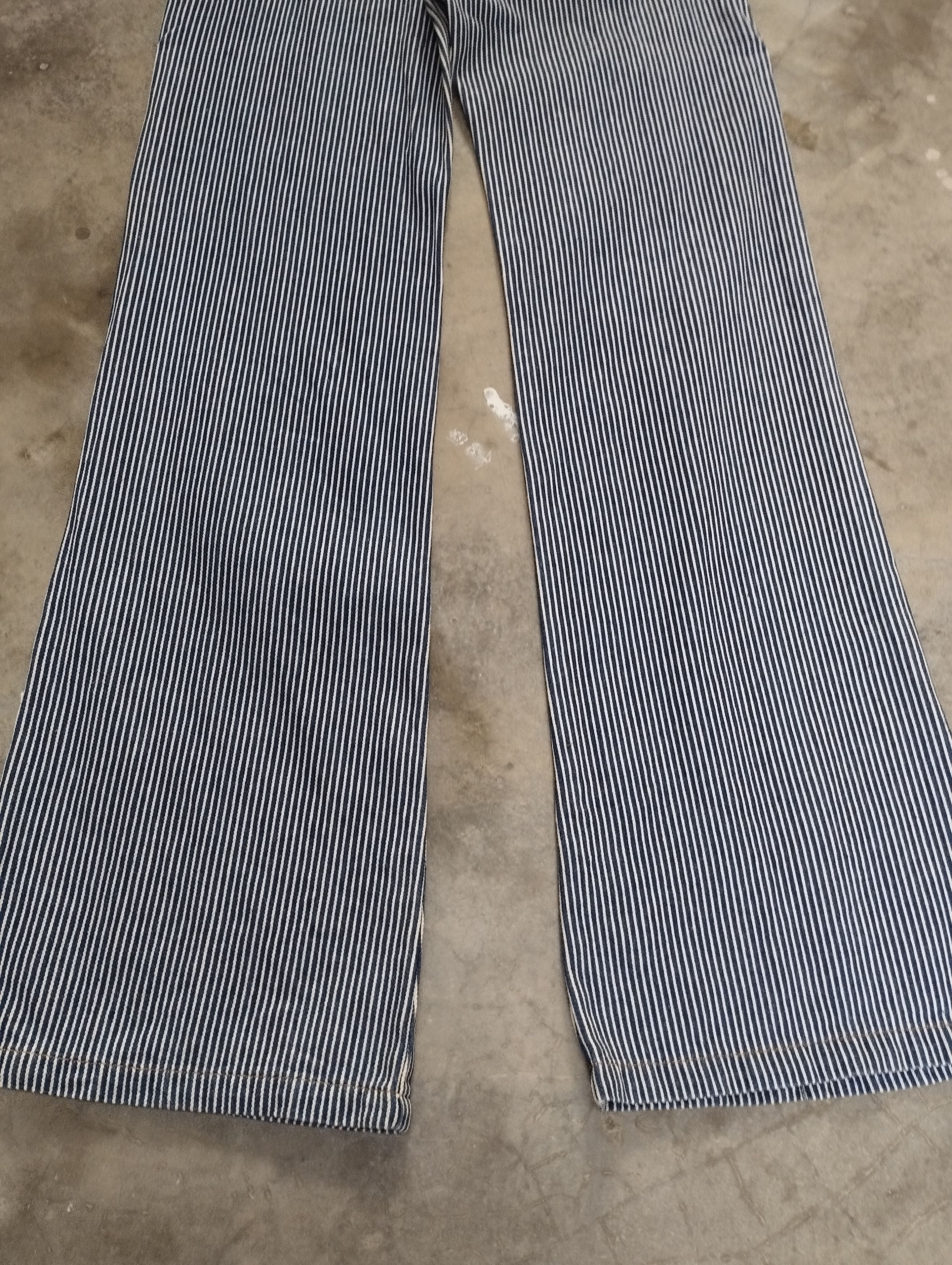 Tornado Mart Super Flare Jeans Japan Hickory Stripe Bootcut Jeans Size US 26 / EU 42 - 6 Thumbnail