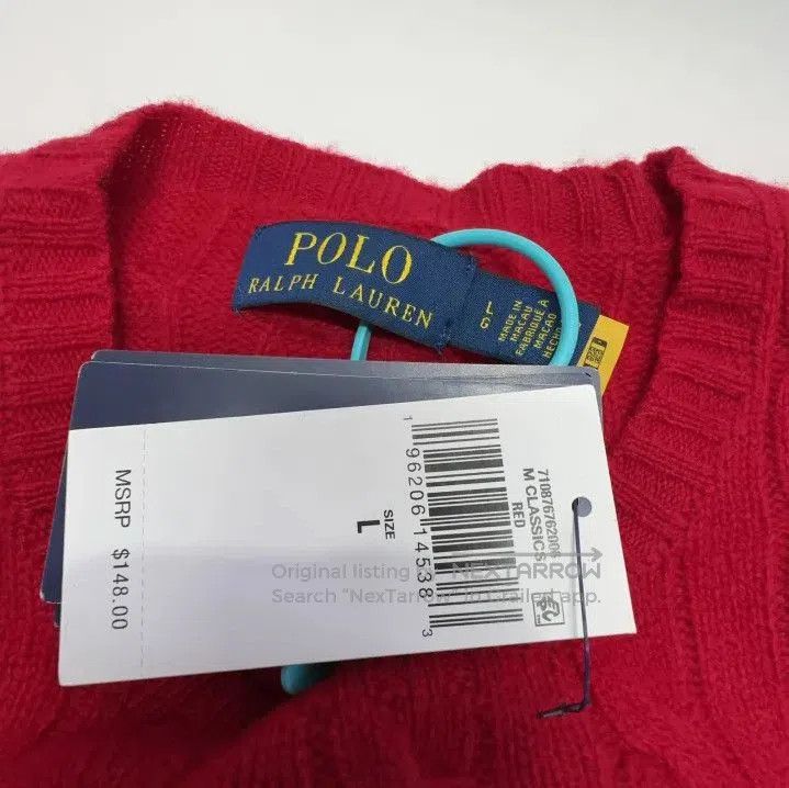 Polo Ralph Lauren Polo Ralph Lauren Men's Red Pony Embroidered Sweater. Size US L / EU 52-54 / 3 - 4 Thumbnail