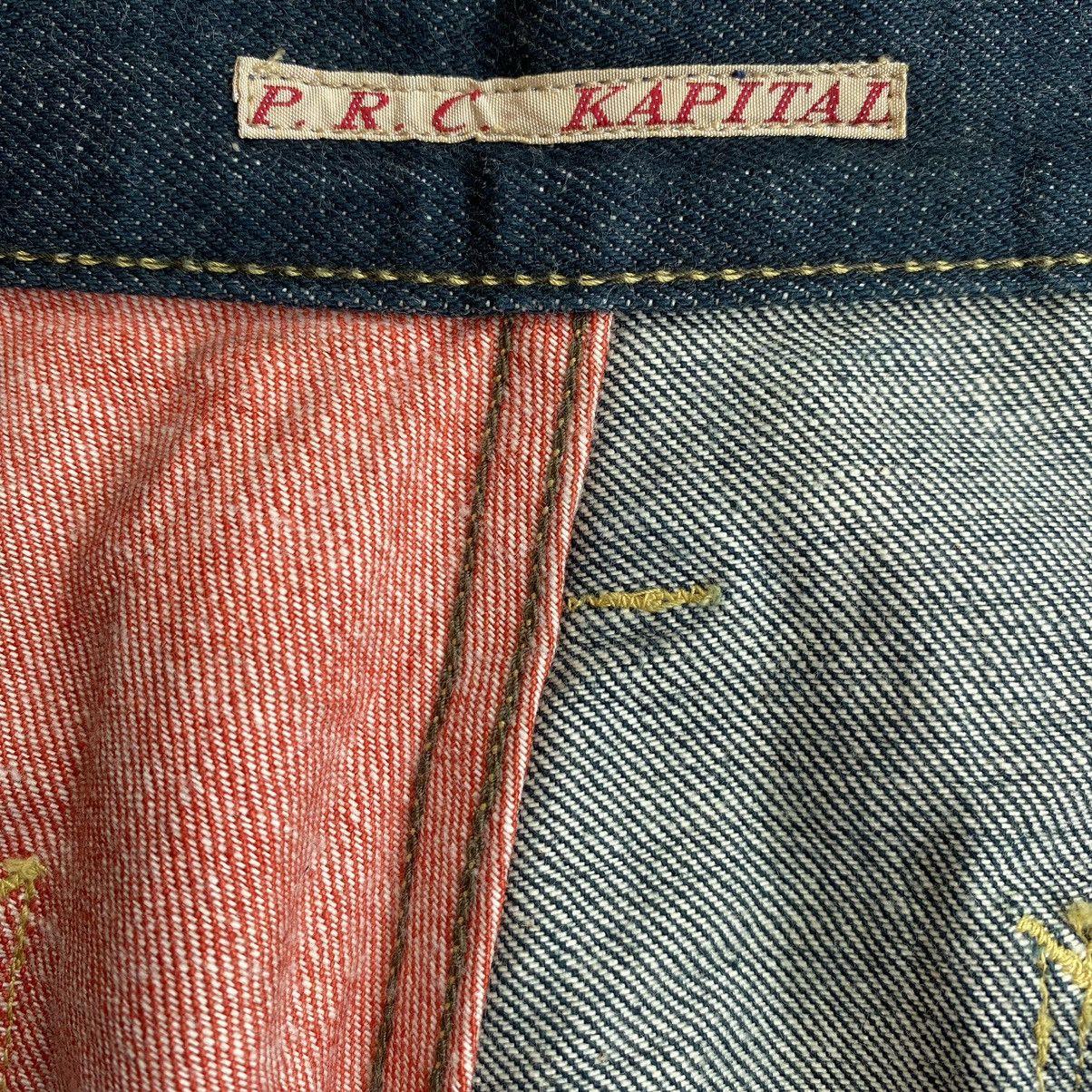 Kapital Kapital P.R.C Flared Twotone Denim Pants Size US 28 / EU 44 - 6 Thumbnail