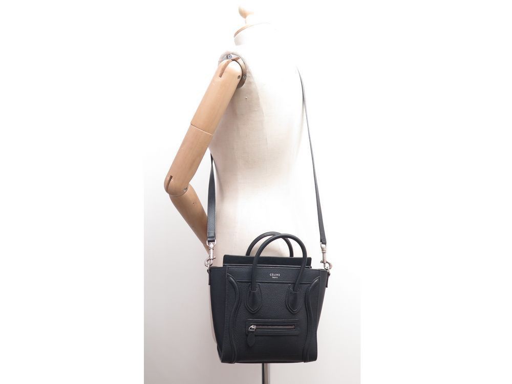 Celine o1w1db10326 189243DRU Size :OS/ Nano Crossbody Bag in Black Size ONE SIZE - 9 Thumbnail