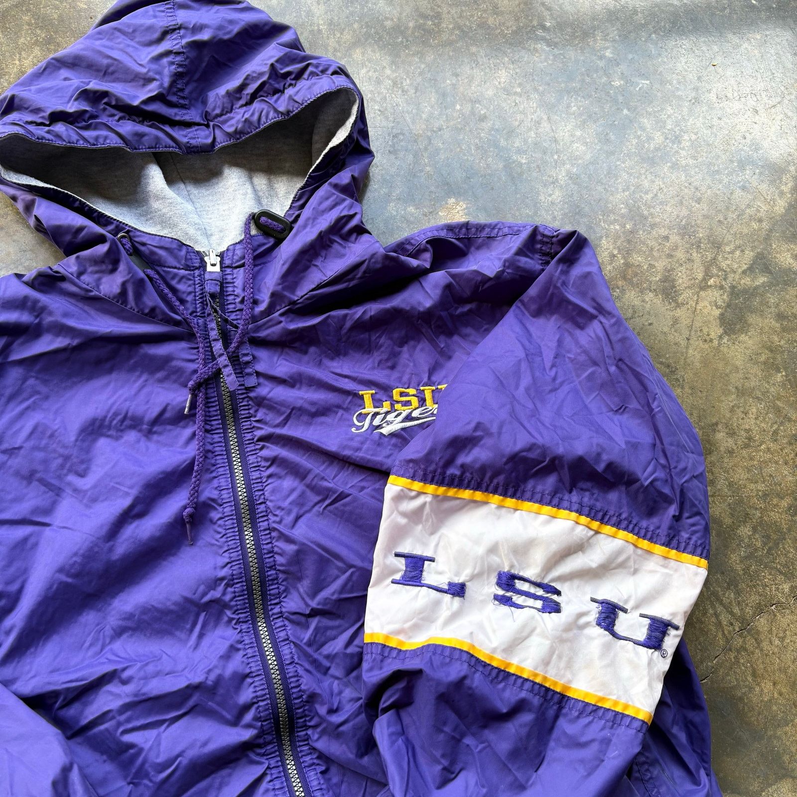 NCAA Vintage 90s LSU Tigers Reversible Jacket Size US L / EU 52-54 / 3 - 3 Thumbnail