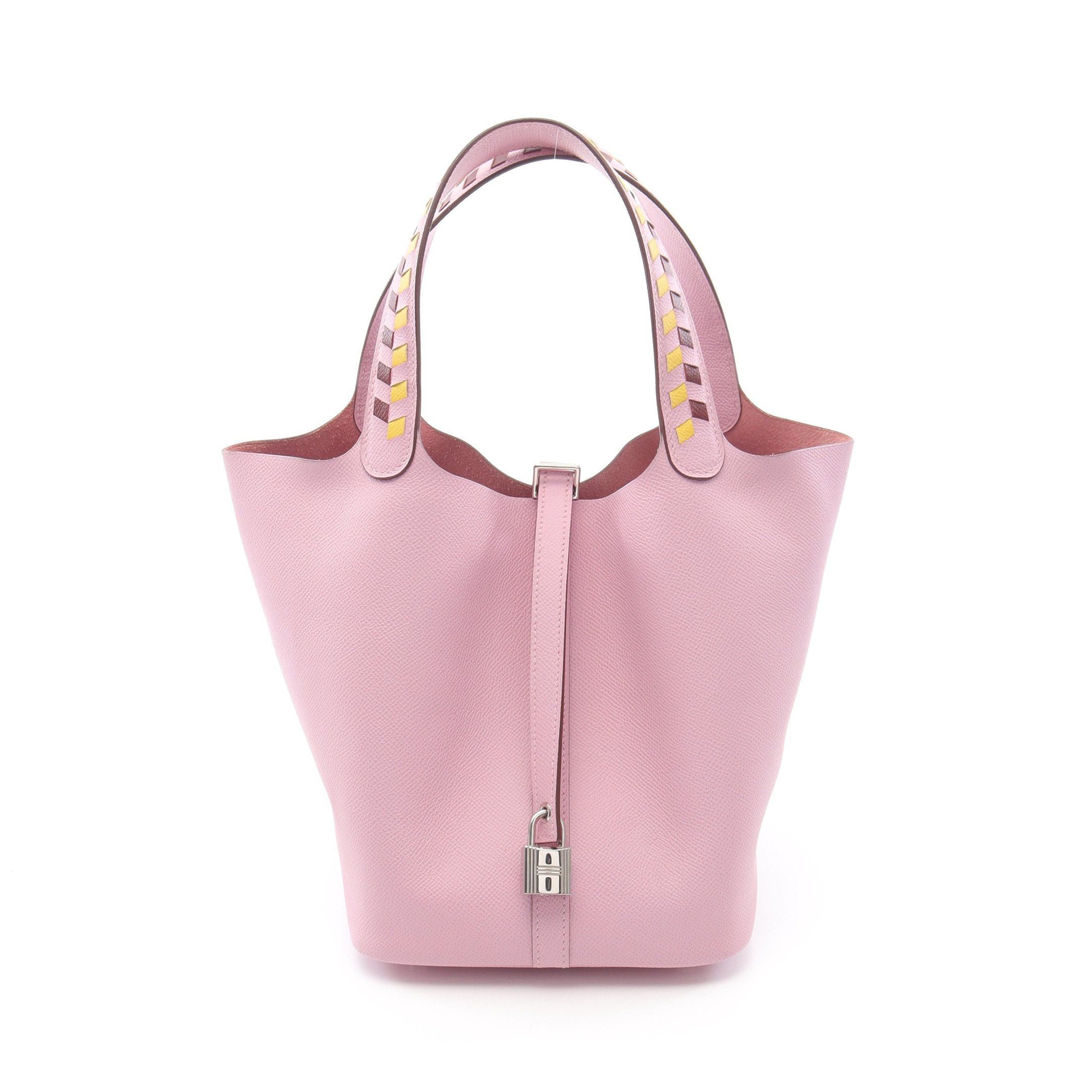 Hermes Hermes Picotane Lock Mm Traceage Mauve Sylvest Handbag Veau Epsom Pink Silver Hardware D Stamp Size ONE SIZE - 1 Thumbnail