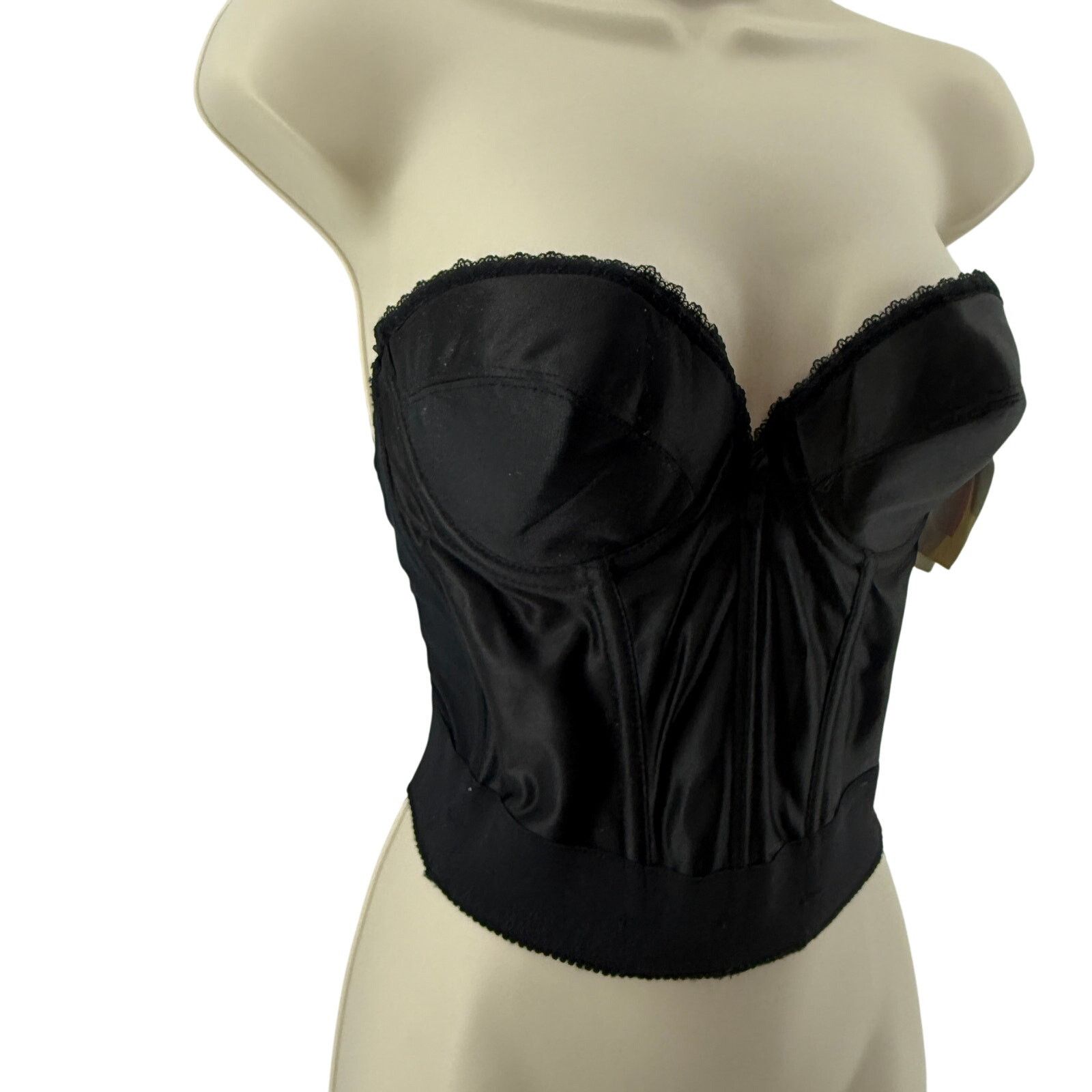 Vintage Vintage Backless by Smoothie Longline Bra Size 36B Black Size ONE SIZE - 2 Thumbnail