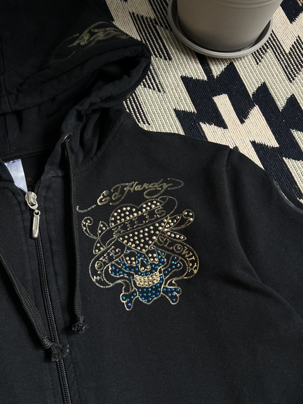 Christian Audigier Ed Hardy by Christian Audigier Big Logo Y2K Zip Hoodie Size XS / US 0-2 / IT 36-38 - 6 Thumbnail
