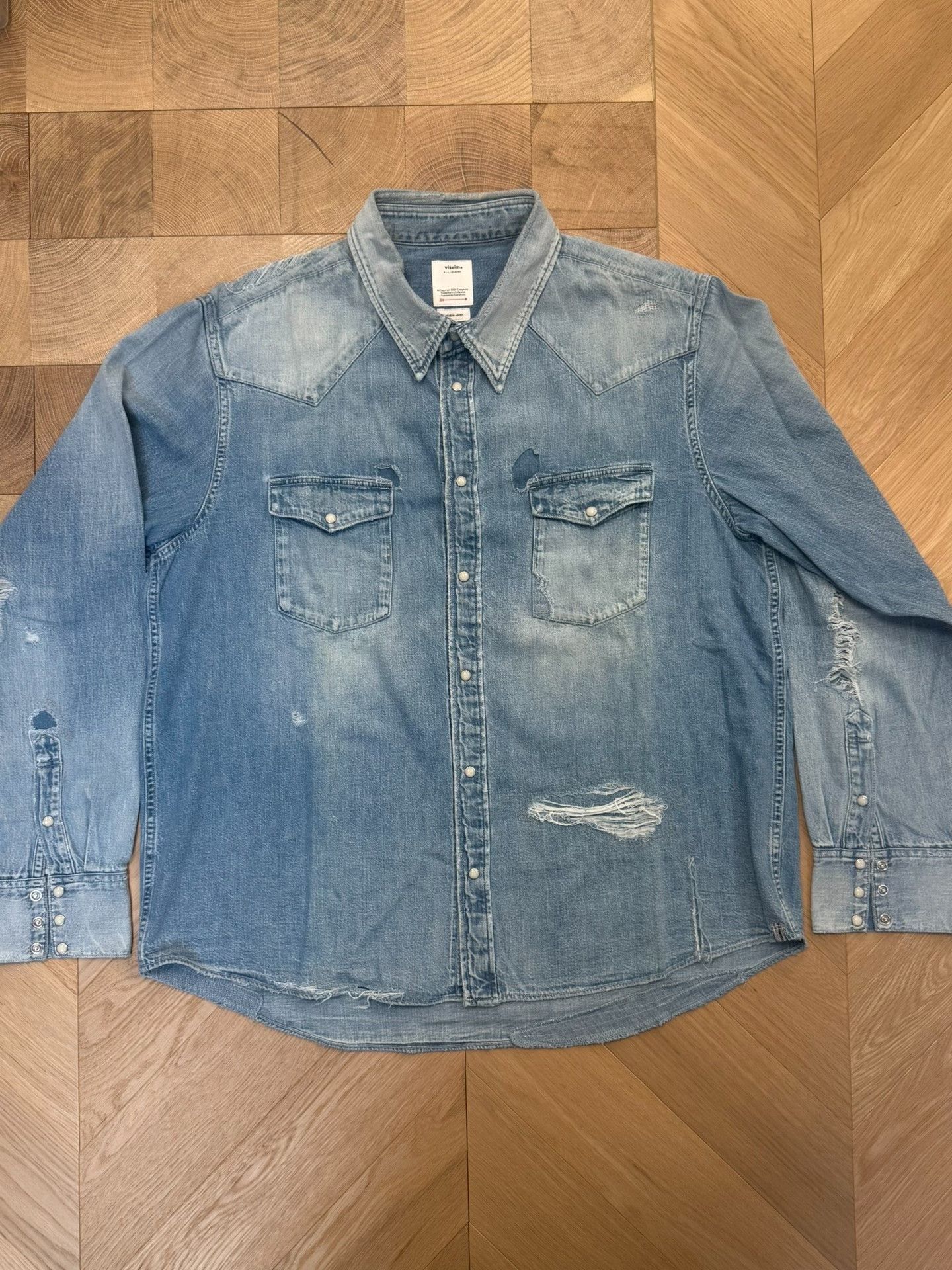 Visvim Visvim 24SS Social Sculpture Denim Shirt Size US L / EU 52-54 / 3 - 1 Thumbnail