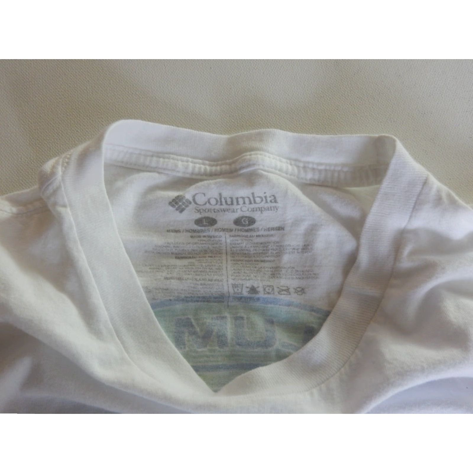 Vintage Columbia PFG T-Shirt Men Short Sleeve L White Graphic Print Cotton None Mens Size US L / EU 52-54 / 3 - 3 Thumbnail