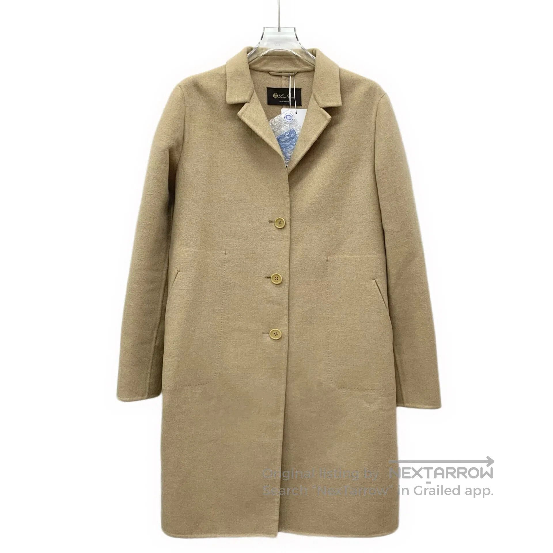 Loro Piana LORO PIANA Brown cashmere lapel single-breasted long sleev Size M / US 6-8 / IT 42-44 - 1 Thumbnail
