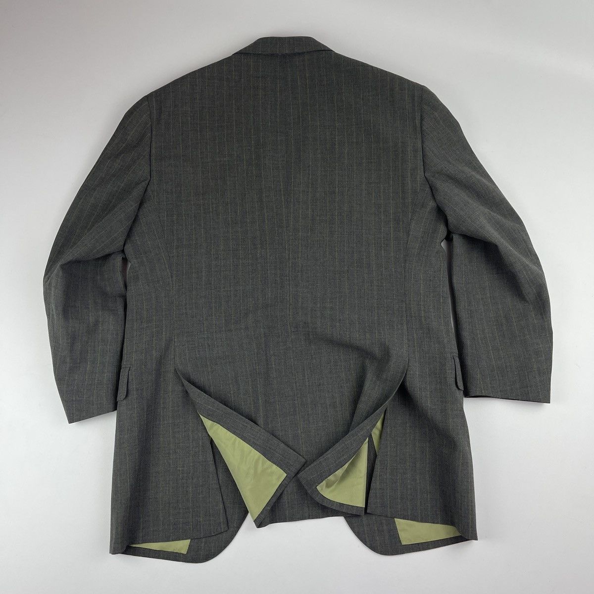 Designer × Pal Zileri Pal Zileri Stripped Single Breasted 3 Btn Suit Size 40R - 7 Thumbnail