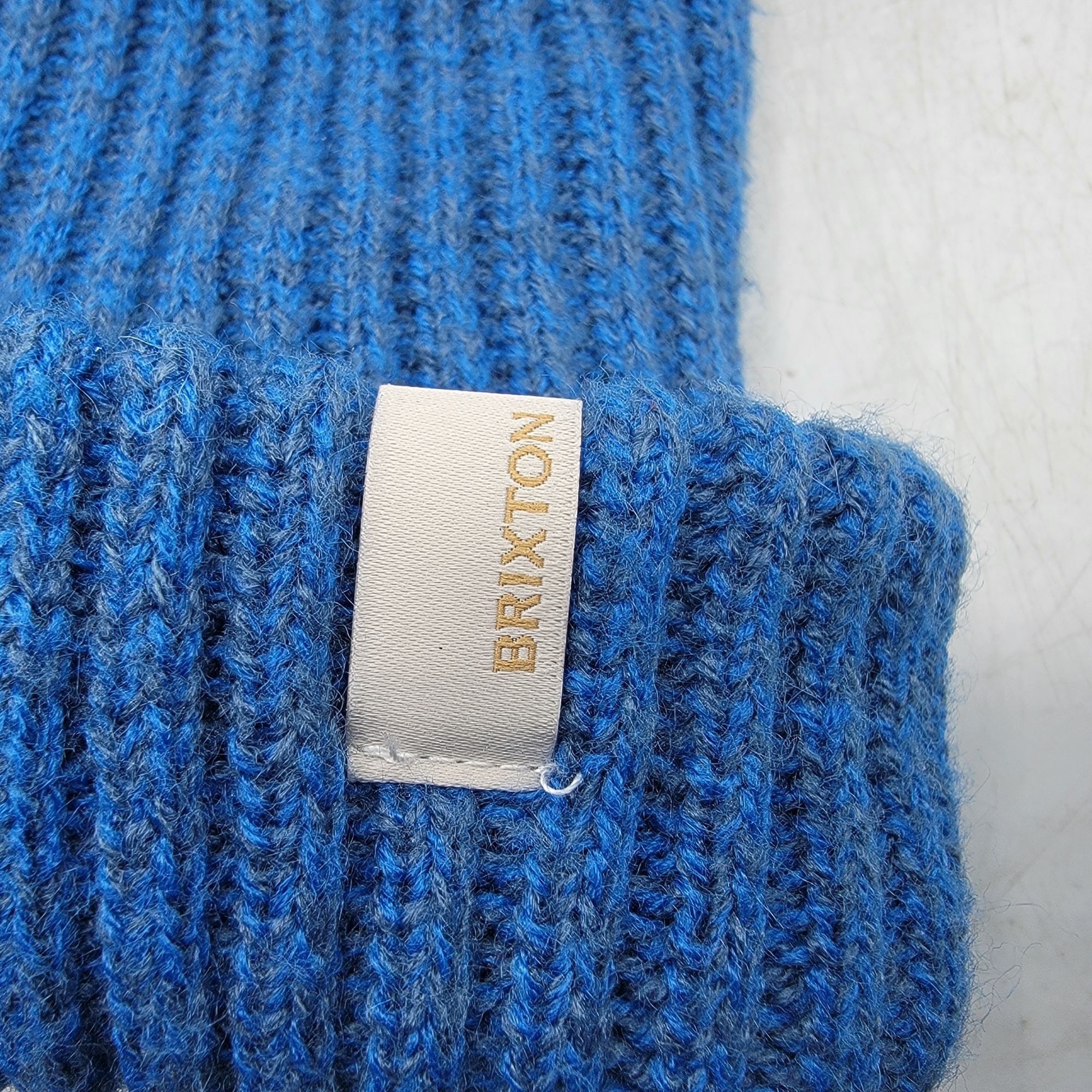 Brixton Brixton Alison Faux Fur Adults Blue Pom Beanie Hat Winter Wa Size ONE SIZE - 6 Thumbnail