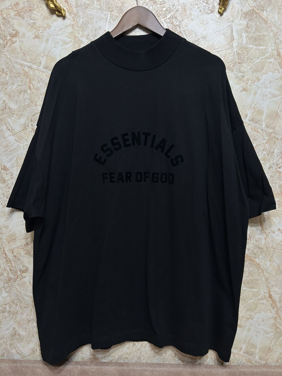 Fear of God Essentials Jet Black T-shirt Oversize Heavy L