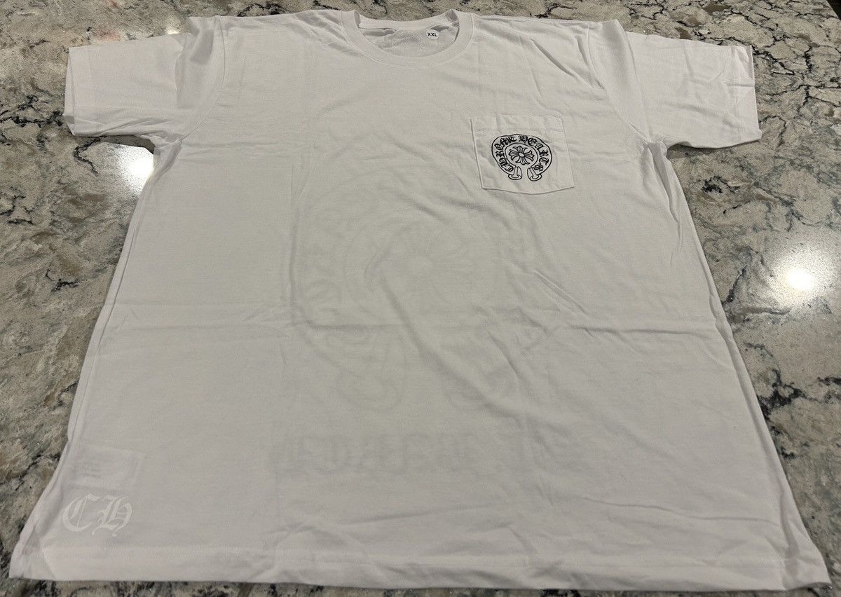 image of Chrome Hearts St Barth Horseshoe T-Shirt New in White, Men's (Size 2XL)