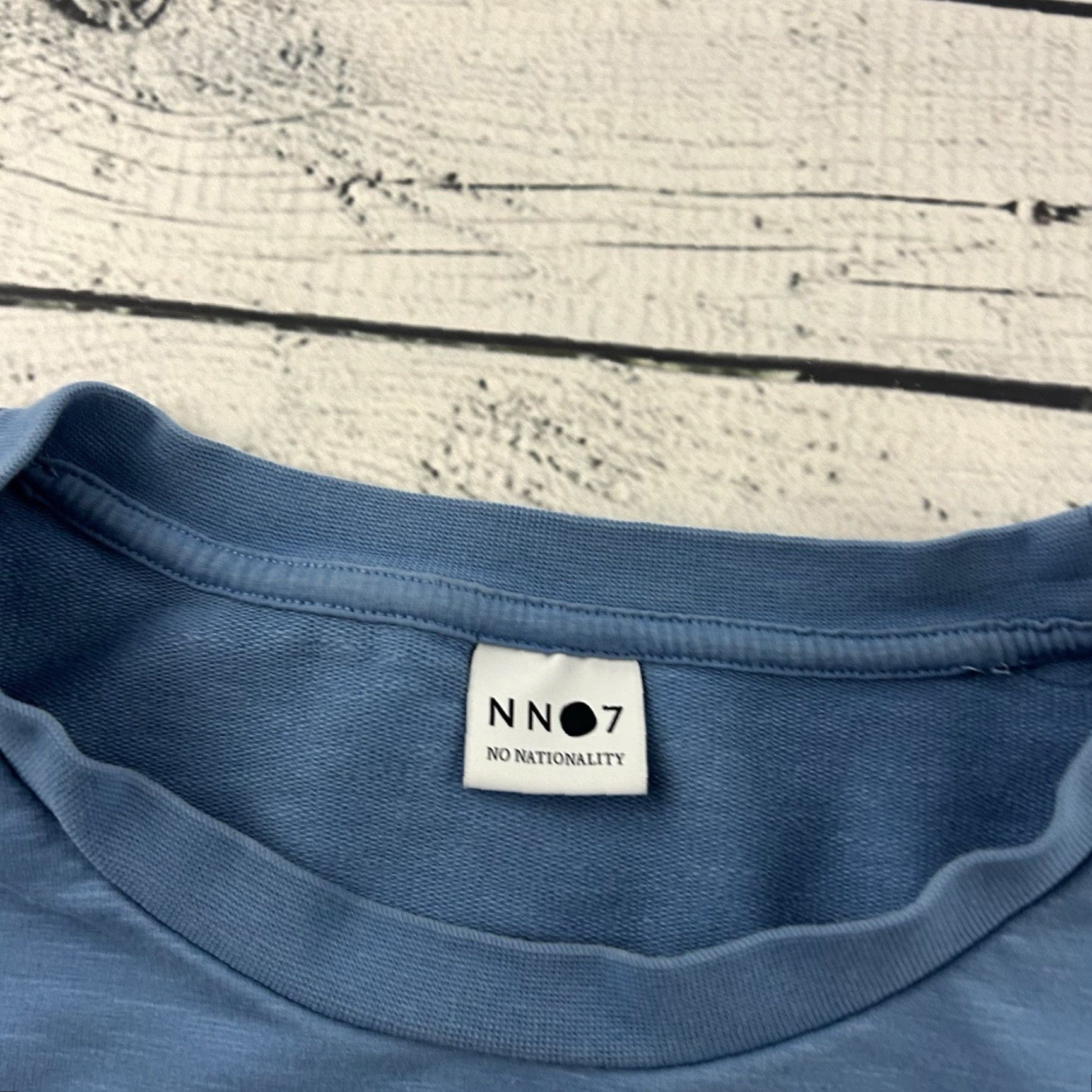 Vintage No Nationality NNO7 Crewneck Sweatshirt Men L Blue Pullover Sweatshirt Size US L / EU 52-54 / 3 - 3 Thumbnail