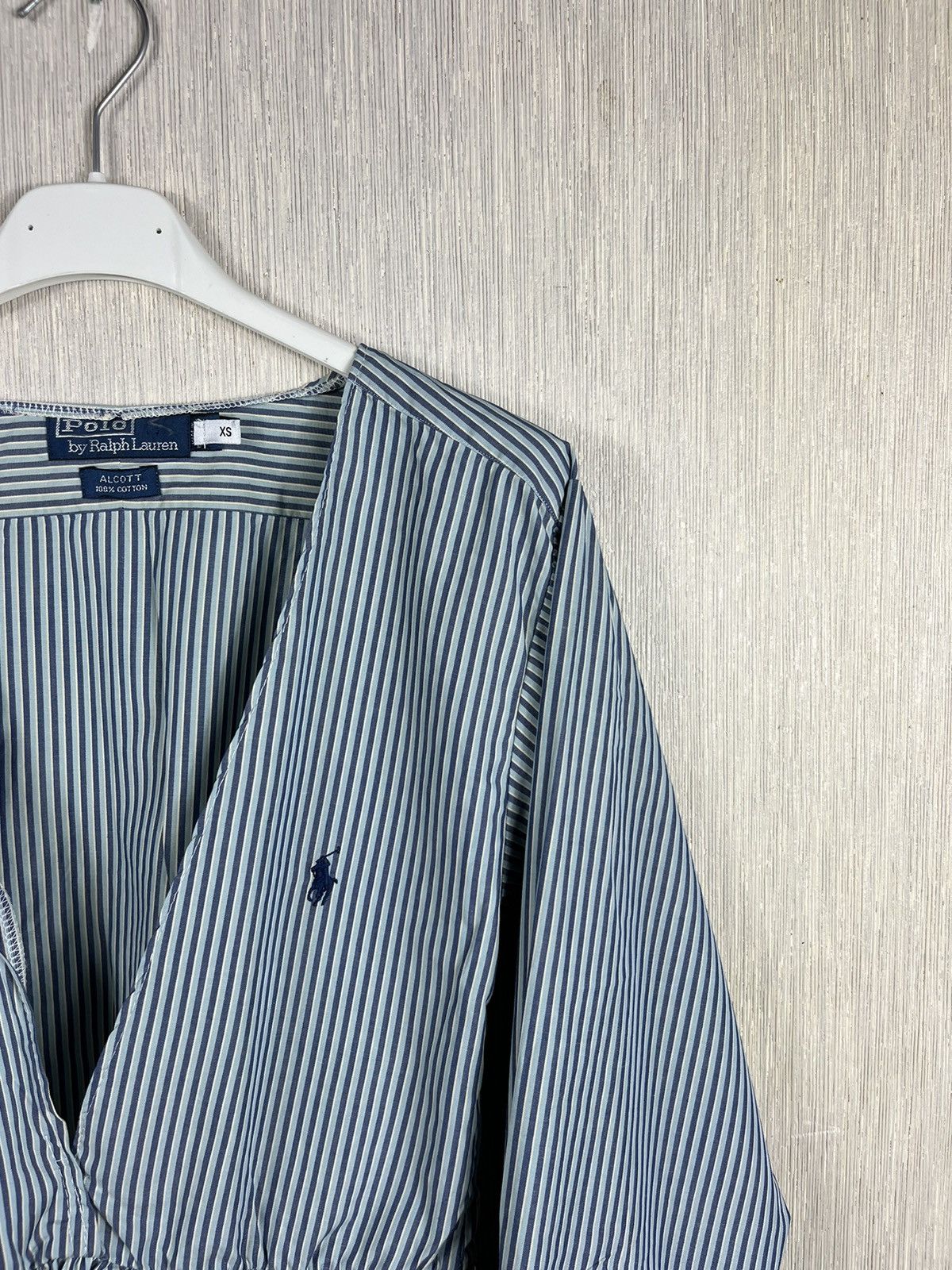 Polo Ralph Lauren × Vintage Vintage 90s Polo Ralph Lauren Alcott striped blouse shirt Size XS / US 0-2 / IT 36-38 - 3 Thumbnail
