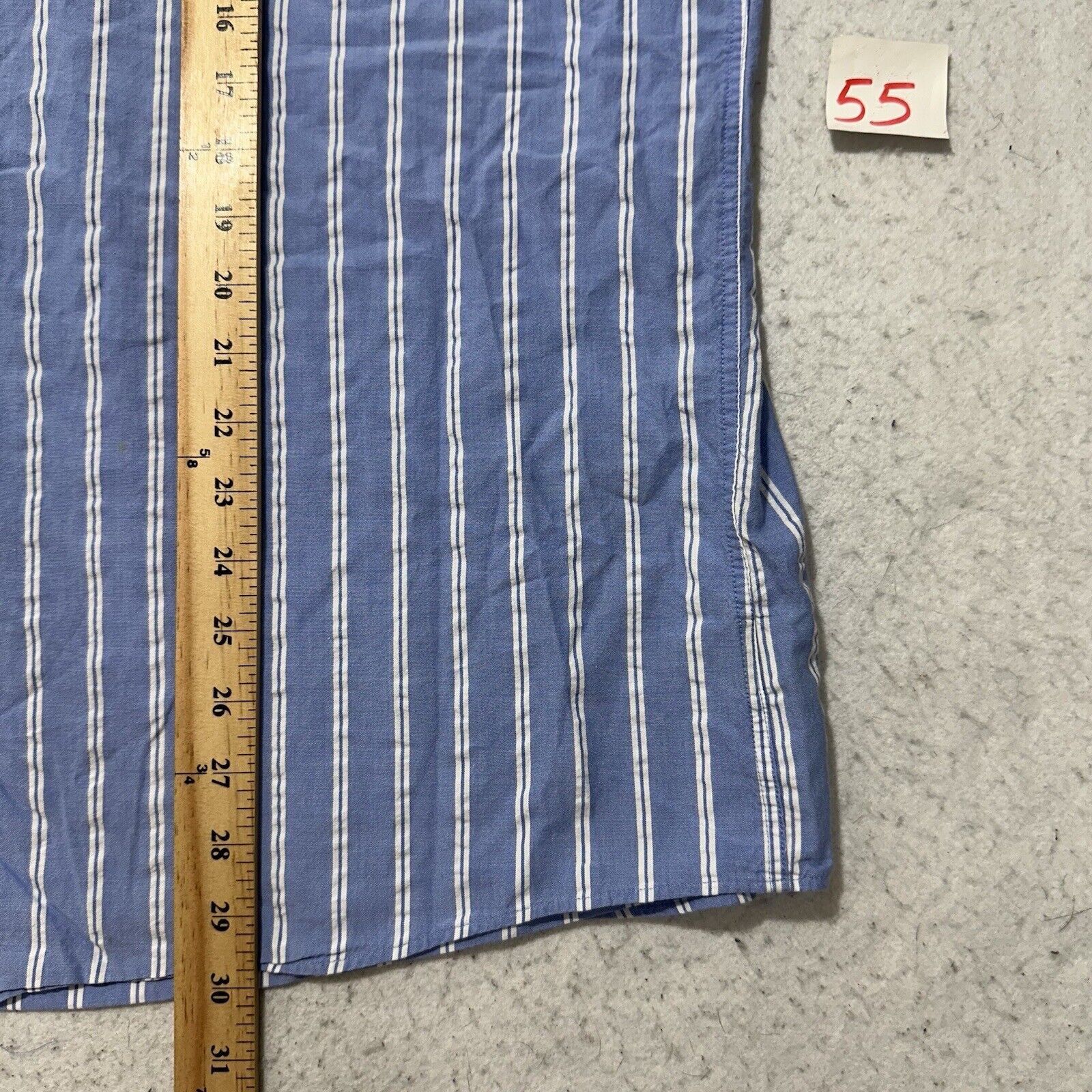 Other Talbots XL Button Down Shirt Light Blue White Striped Cotton Size US XL / EU 56 / 4 - 8 Thumbnail