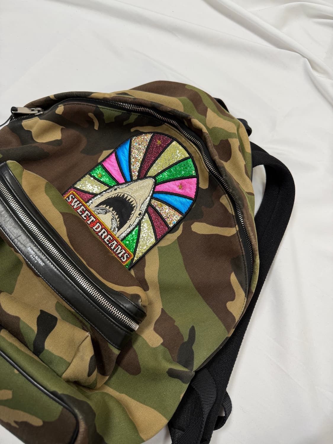 Saint Laurent Paris Saint Laurent Camouflage Shark Backpack Size ONE SIZE - 4 Thumbnail