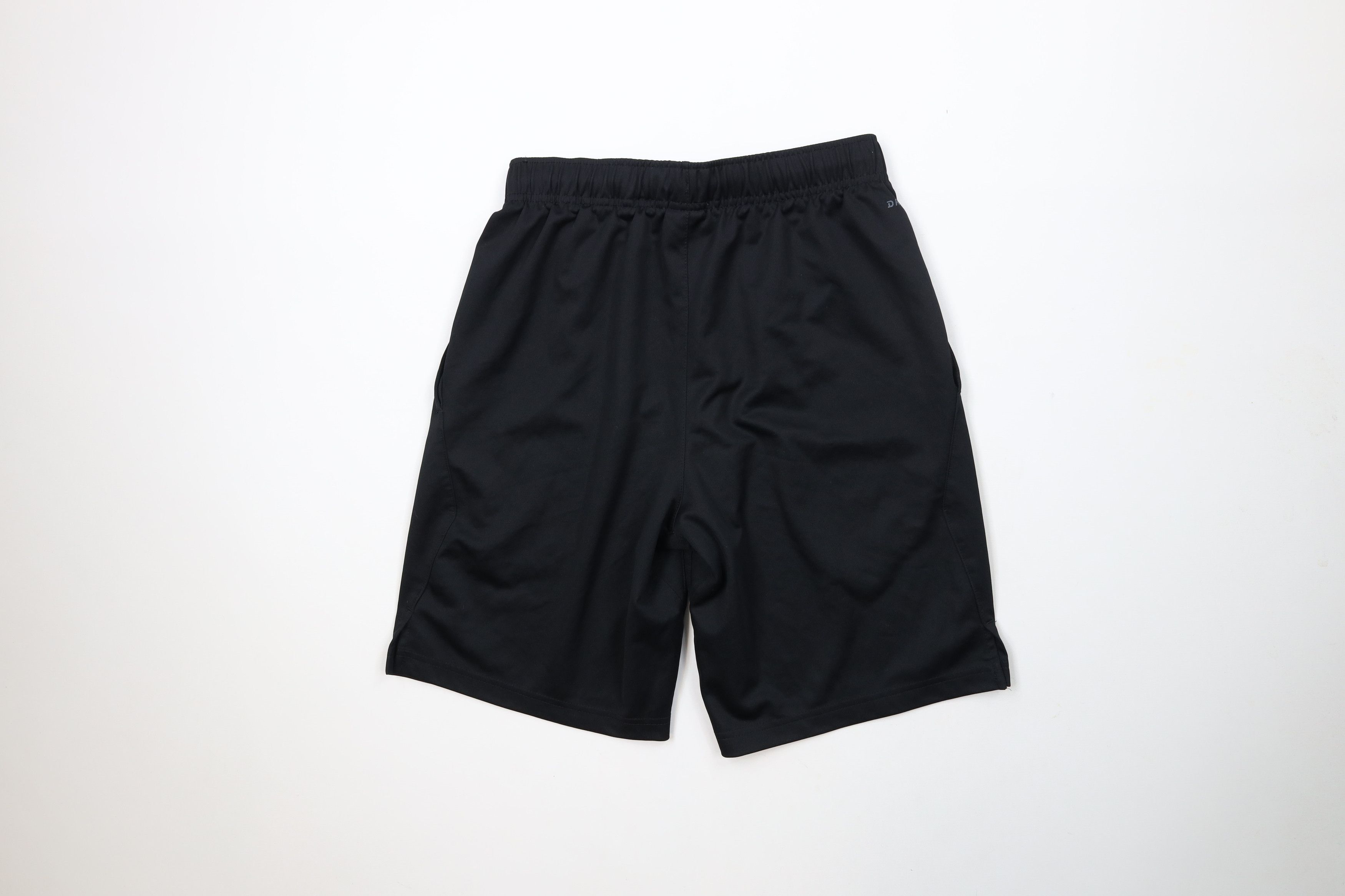 Nike × Vintage Vintage Y2K Nike Above Knee Big Swoosh Gym Shorts Black Size US 30 / EU 46 - 8 Thumbnail
