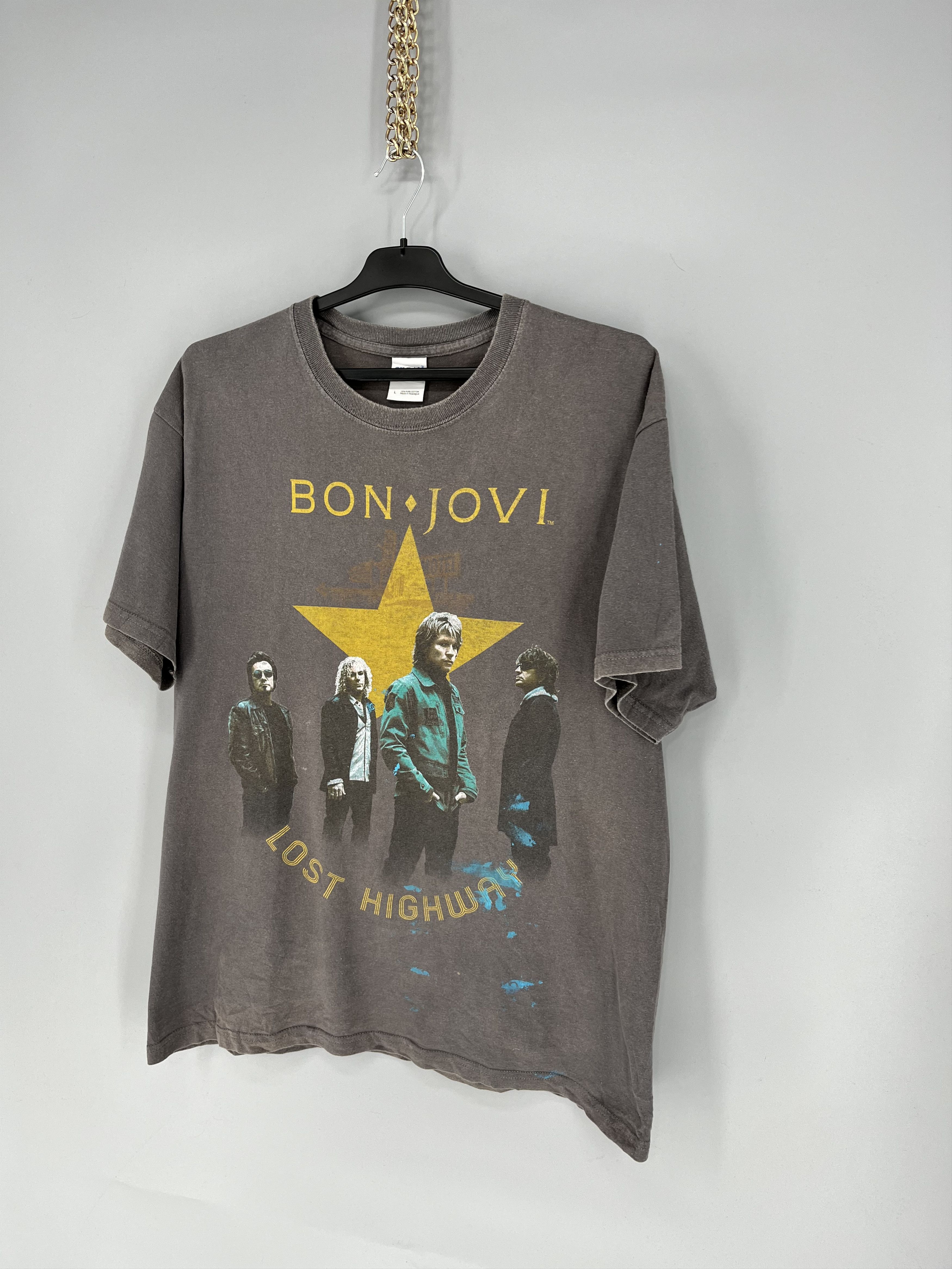 Band Tees BON JOVI Lost Highway 2008 Tour Band T-Shirt Double-sided Size US L / EU 52-54 / 3 - 3 Thumbnail