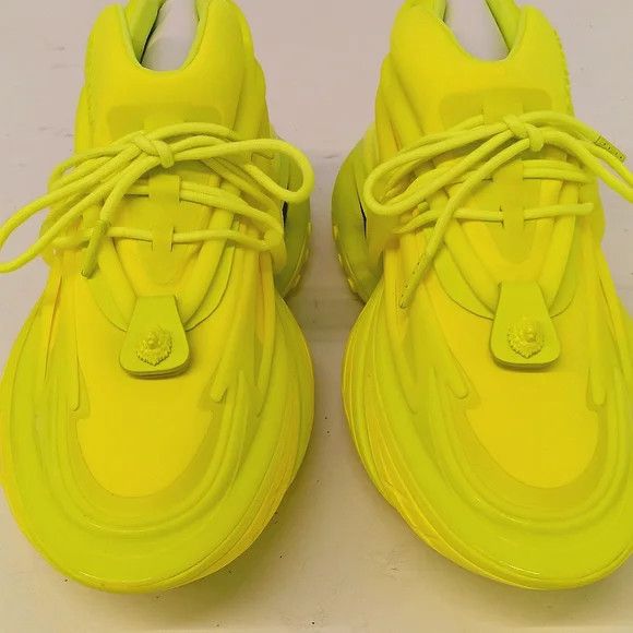 Balmain Balmain Unicorn Low-Top Neon Chunky Sneakers - EU44/US11 Size US 11 / EU 44 - 4 Thumbnail