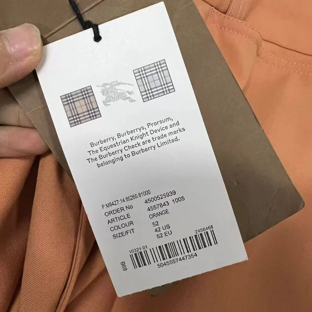 Burberry Burberry Orange Long Pants Size US 32 / EU 48 - 5 Thumbnail