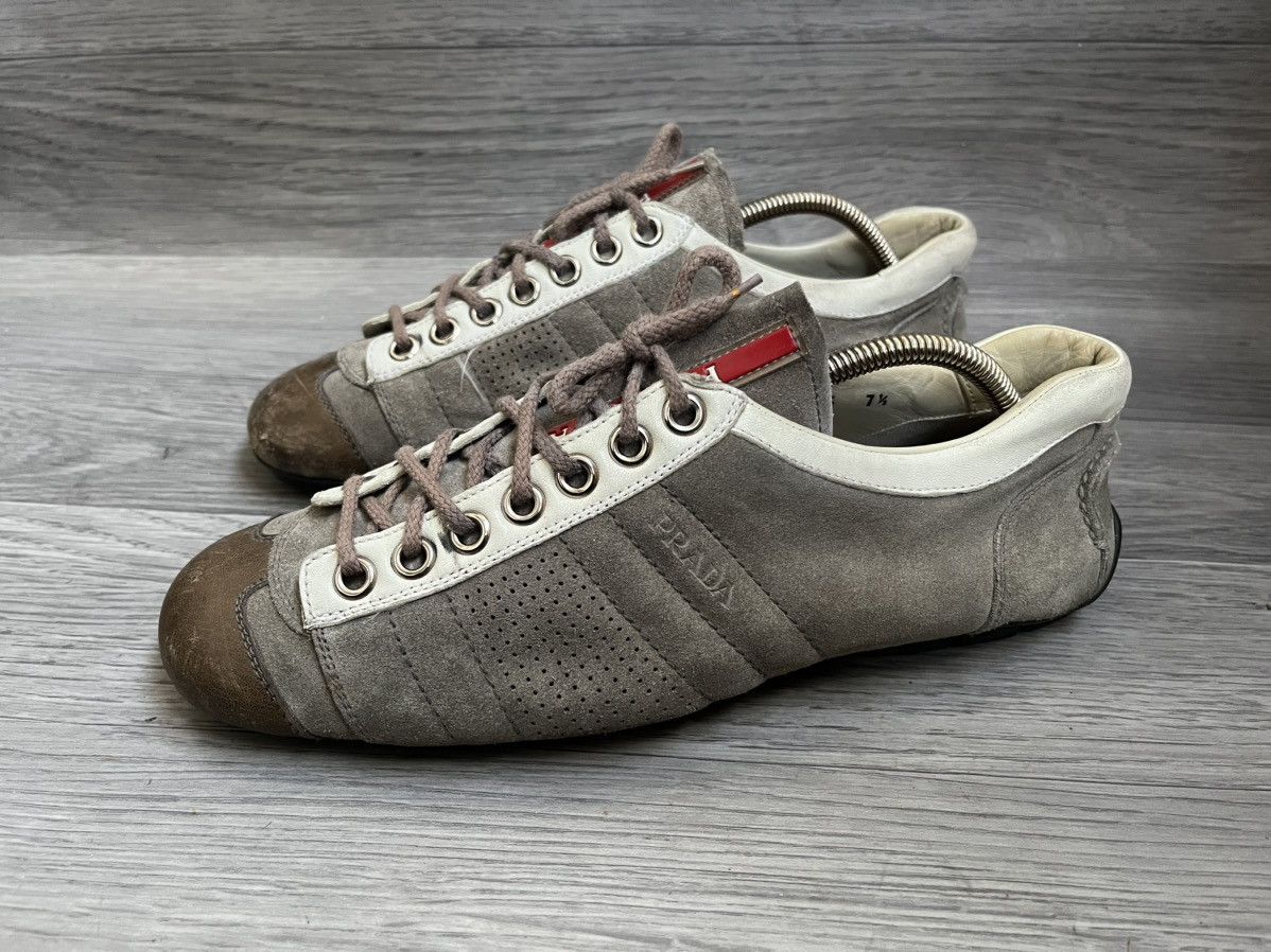 Prada Prada montecarlo suede low top sneakers uk 7.5 Size US 8.5 / EU 41-42 - 4 Thumbnail