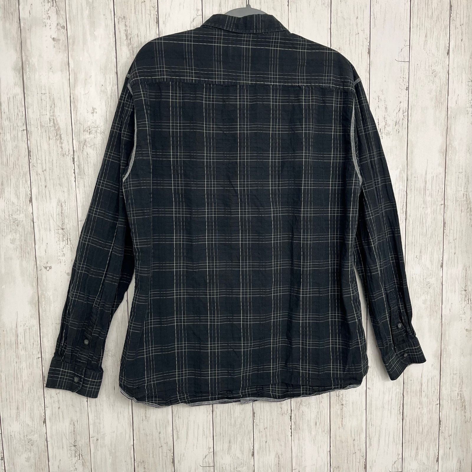 Marc Ecko Mark Ecko Cut & Sew Long Sleeve Plaid Button Down Shirt XL Size US XL / EU 56 / 4 - 2 Thumbnail