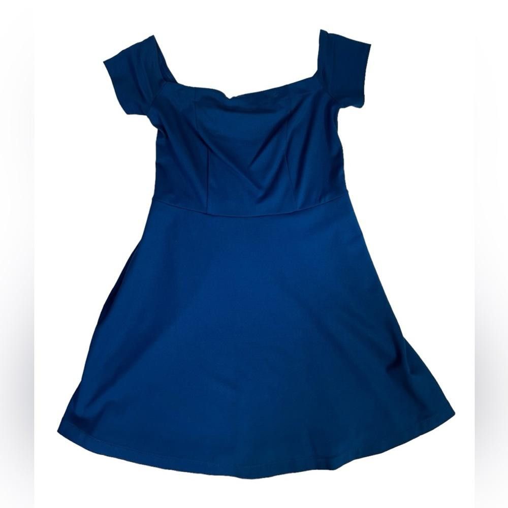 Free People Free People l Blue Fit & Flare Dress Medium Size M / US 6-8 / IT 42-44 - 1 Thumbnail