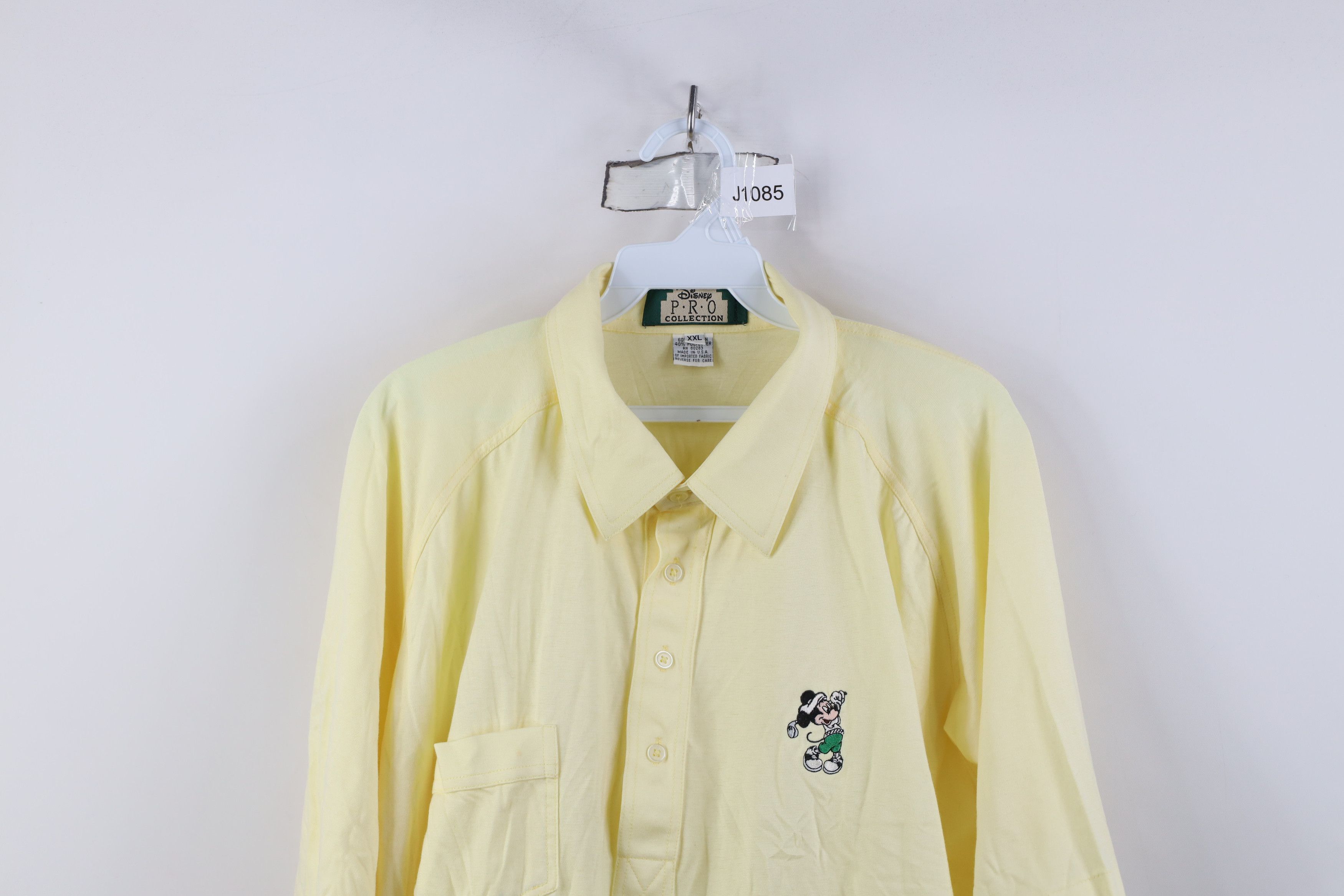 Disney Vintage 70s 80s Disney Mickey Mouse Golf Polo Shirt USA Size US XXL / EU 58 / 5 - 2 Thumbnail