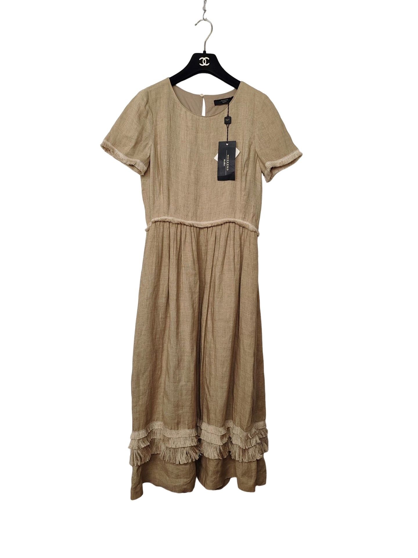 Weekend Max Mara Weekend MaxMara Linen Fringe Midi Dress Size 42 Size M / US 6-8 / IT 42-44 - 1 Thumbnail