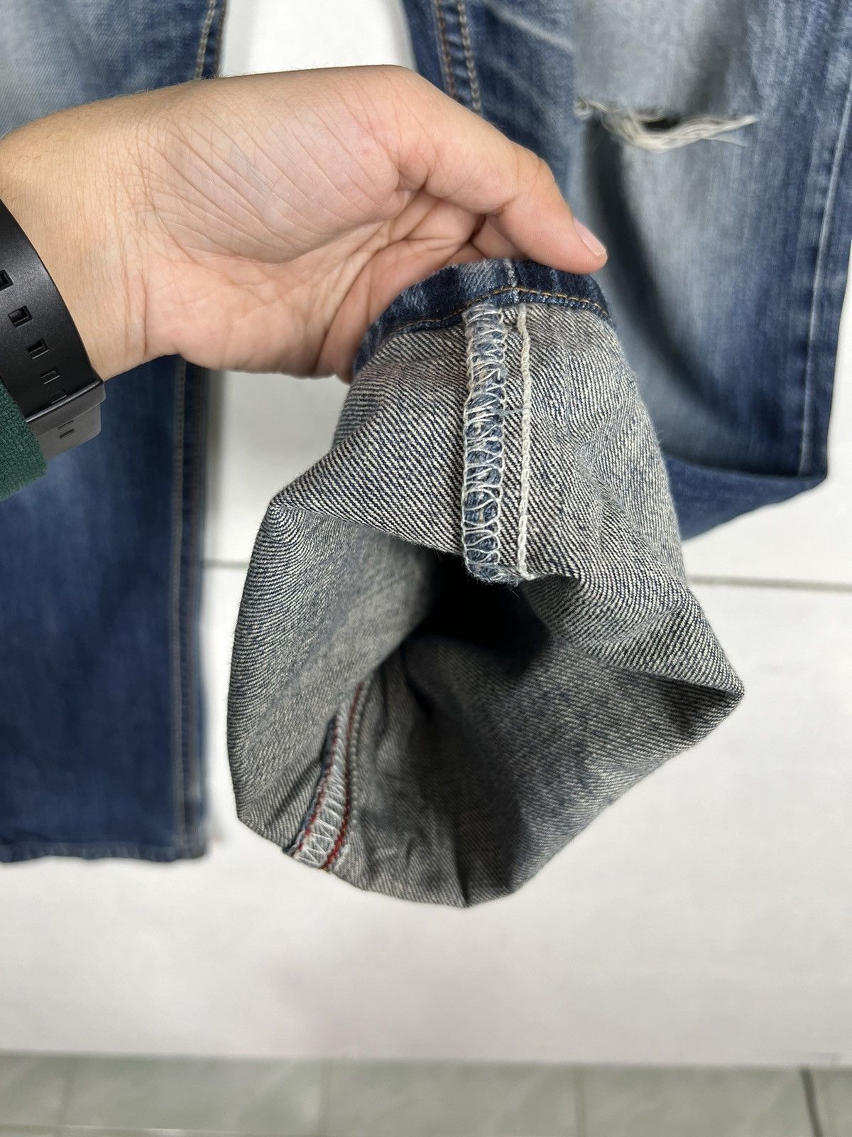 Edwin 🔥 EDWIN COW EXCLUSIVE VINTAGE BROKEN DENIM Size US 34 / EU 50 - 11 Thumbnail