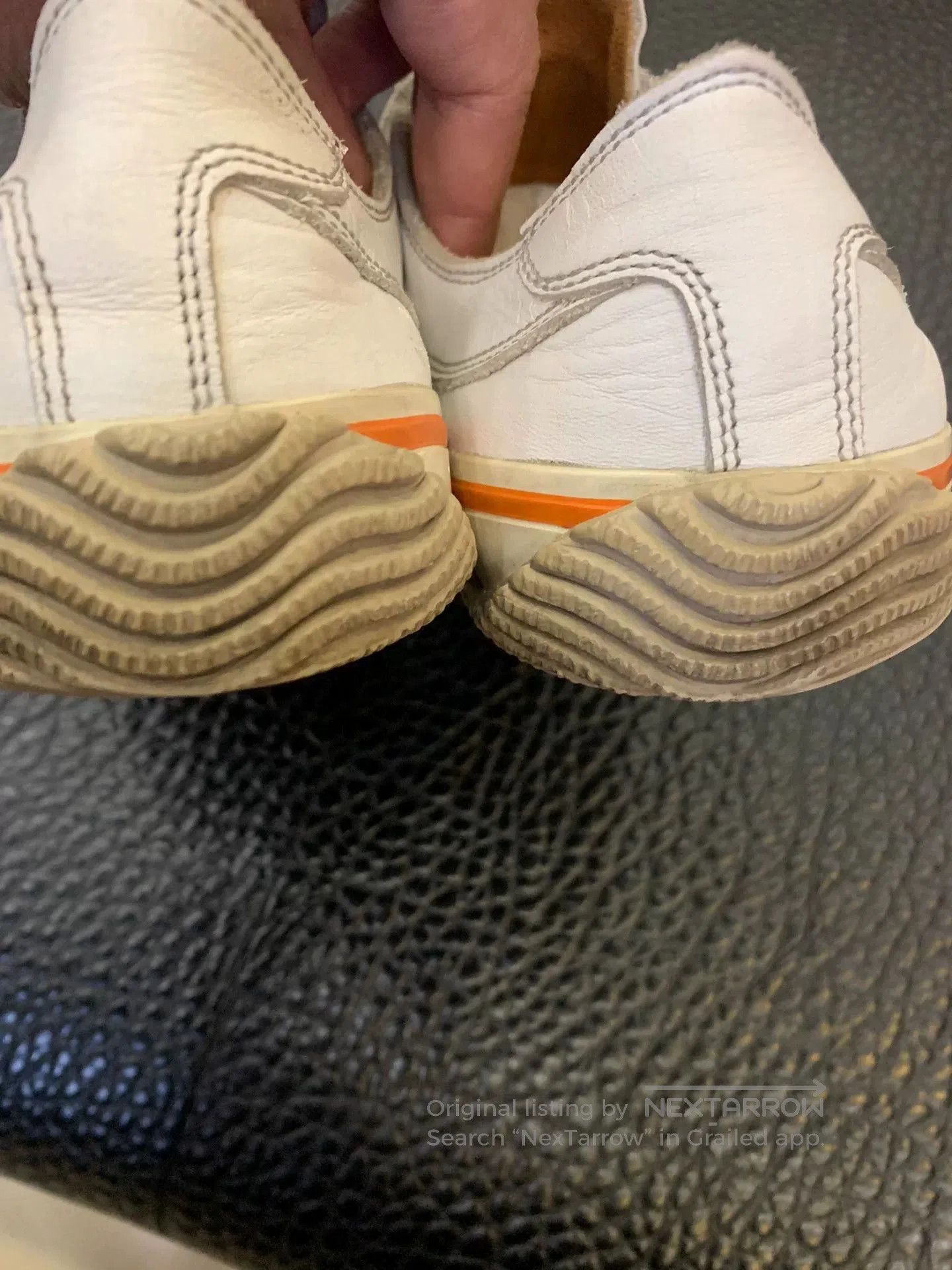 Japanese Brand SPINGLE MOVE Low-Top Velcro Leather Casual Shoes. Size US 10 / EU 43 - 5 Thumbnail