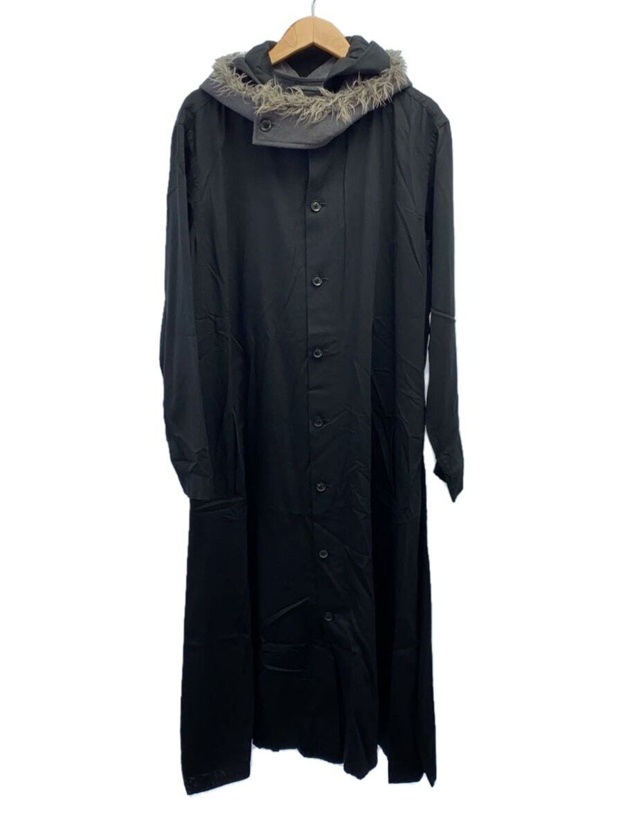 Yohji Yamamoto YOHJI YAMAMOTO POUR HOMME Over-size shirt coat with fake fur Size US L / EU 52-54 / 3 - 1 Thumbnail