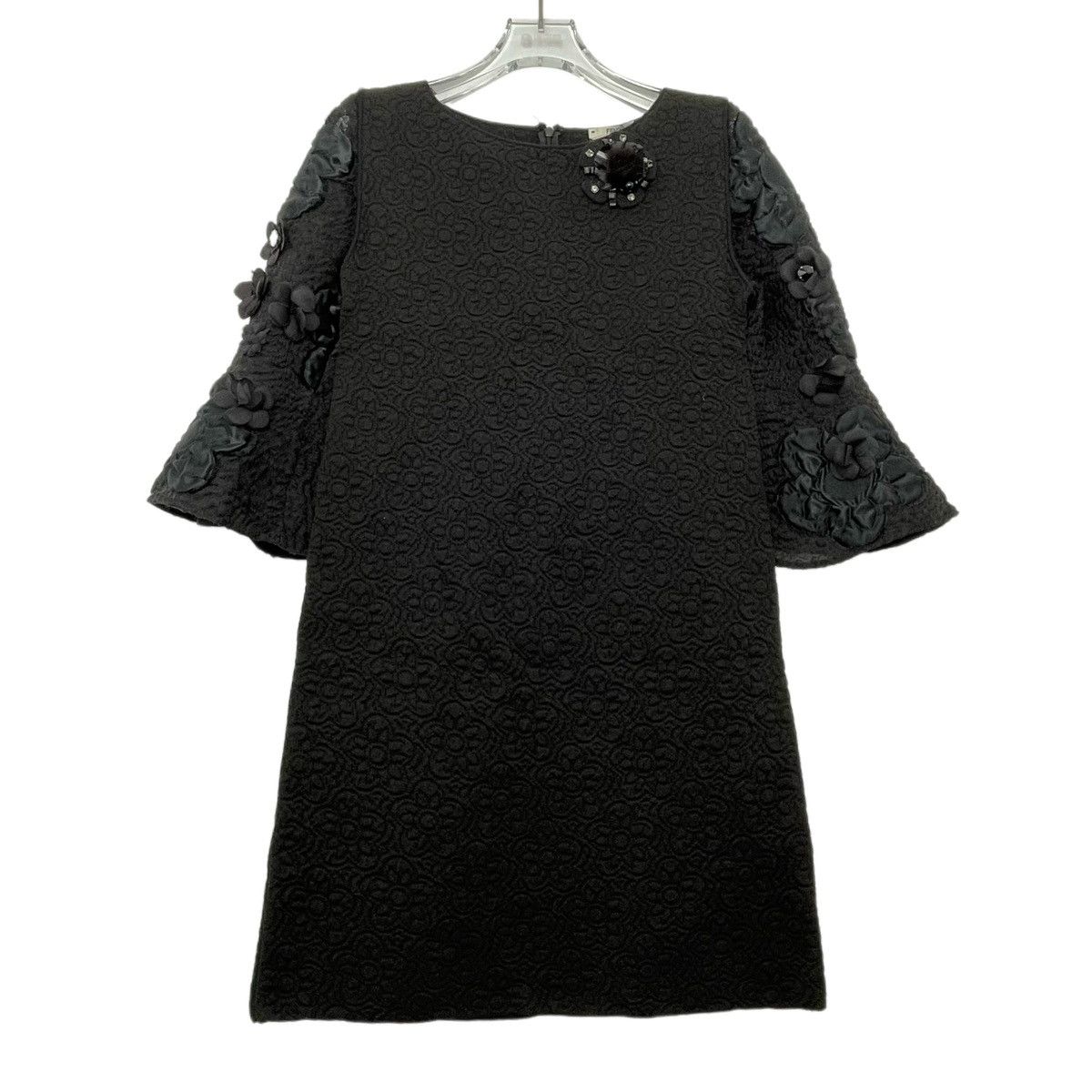 Fendi Fendi V-neck pullover midi long-sleeve dress K26WX Size S / US 4 / IT 40 - 1 Thumbnail