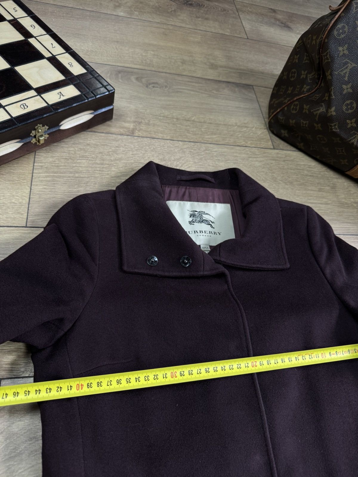Burberry Wool coat trench Burberry original streetwear luxury item Size S / US 4 / IT 40 - 7 Thumbnail