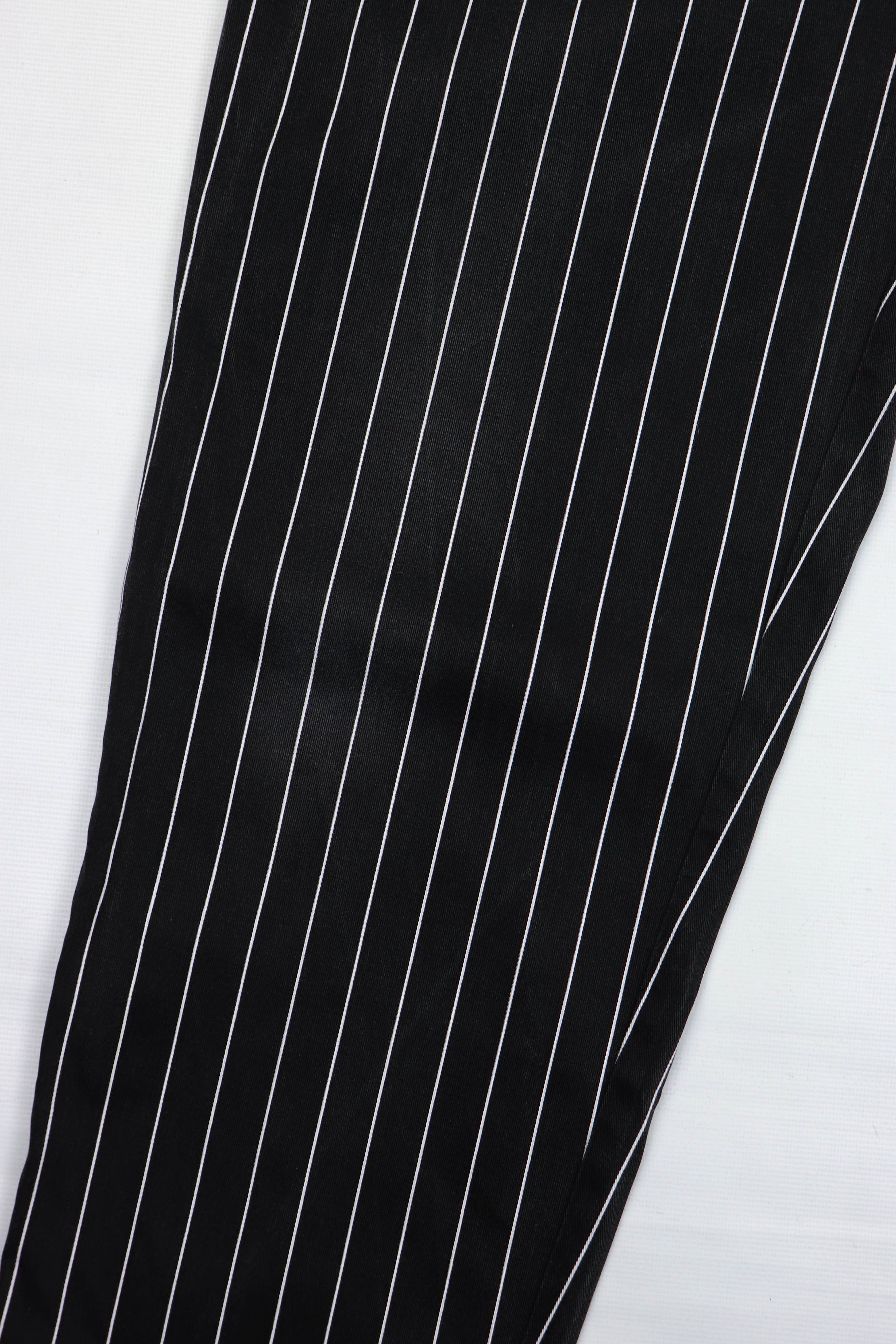 Other Vintage Lutteurs Striped Black Workers Chore Pants Size US 32 / EU 48 - 5 Thumbnail
