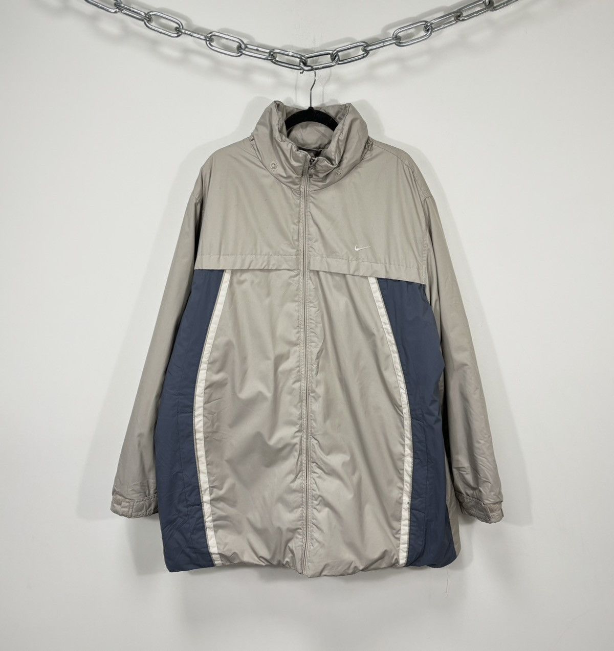 Nike Vintage Nike Y2K Swoosh Hype Retro Down Puffer Jacket Size US XXL / EU 58 / 5 - 1 Thumbnail