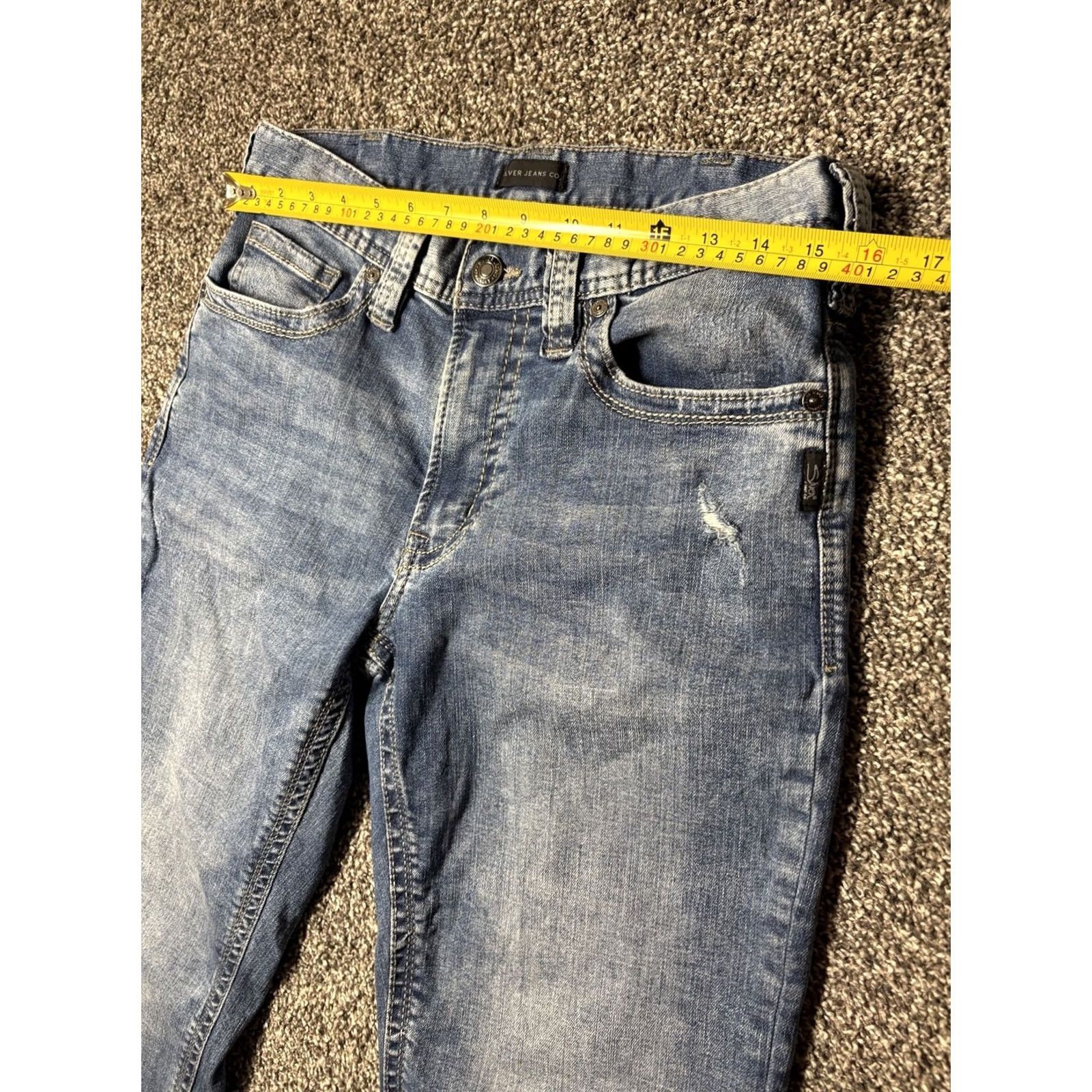 Silver Jeans Co. Silver Jeans Craig Jeans 30x28 Blue Relaxed Bootcut Distressed Cowboy Casual Mens Jeans Regular 30 Regular Size US 30 / EU 46 - 5 Thumbnail
