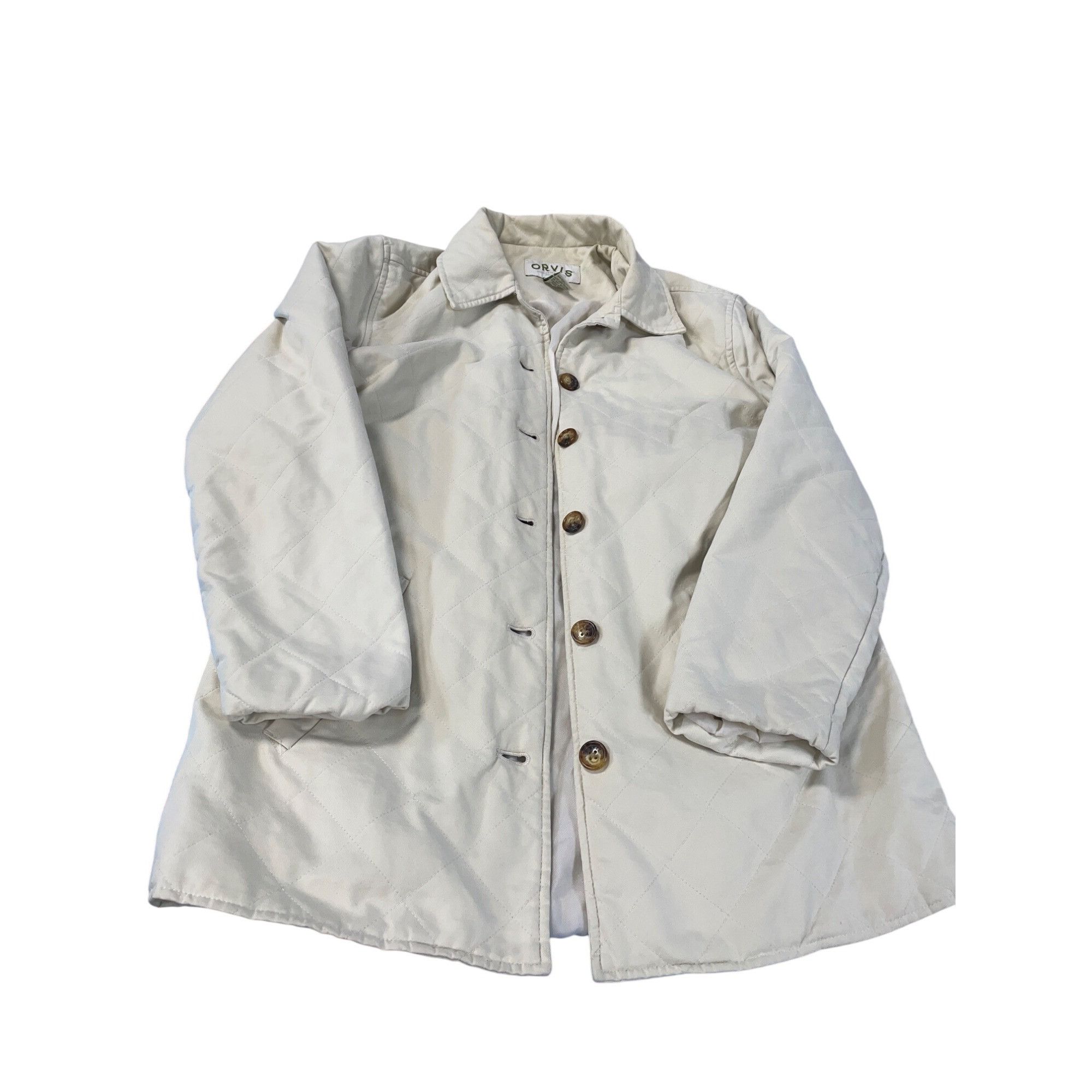 Orvis Orvis Womans Beige Quilted Lightweight Jacket size M SKU 926 Size M / US 6-8 / IT 42-44 - 16 Thumbnail