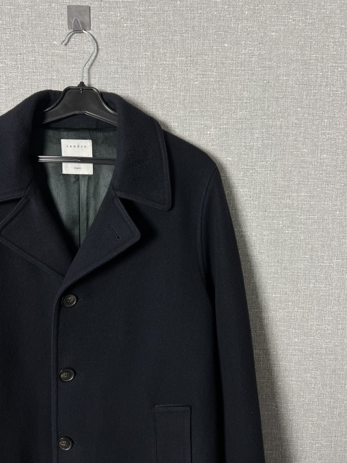 Sandro Sandro Paris Wool Blend Oversized Town Coat Size US L / EU 52-54 / 3 - 5 Thumbnail
