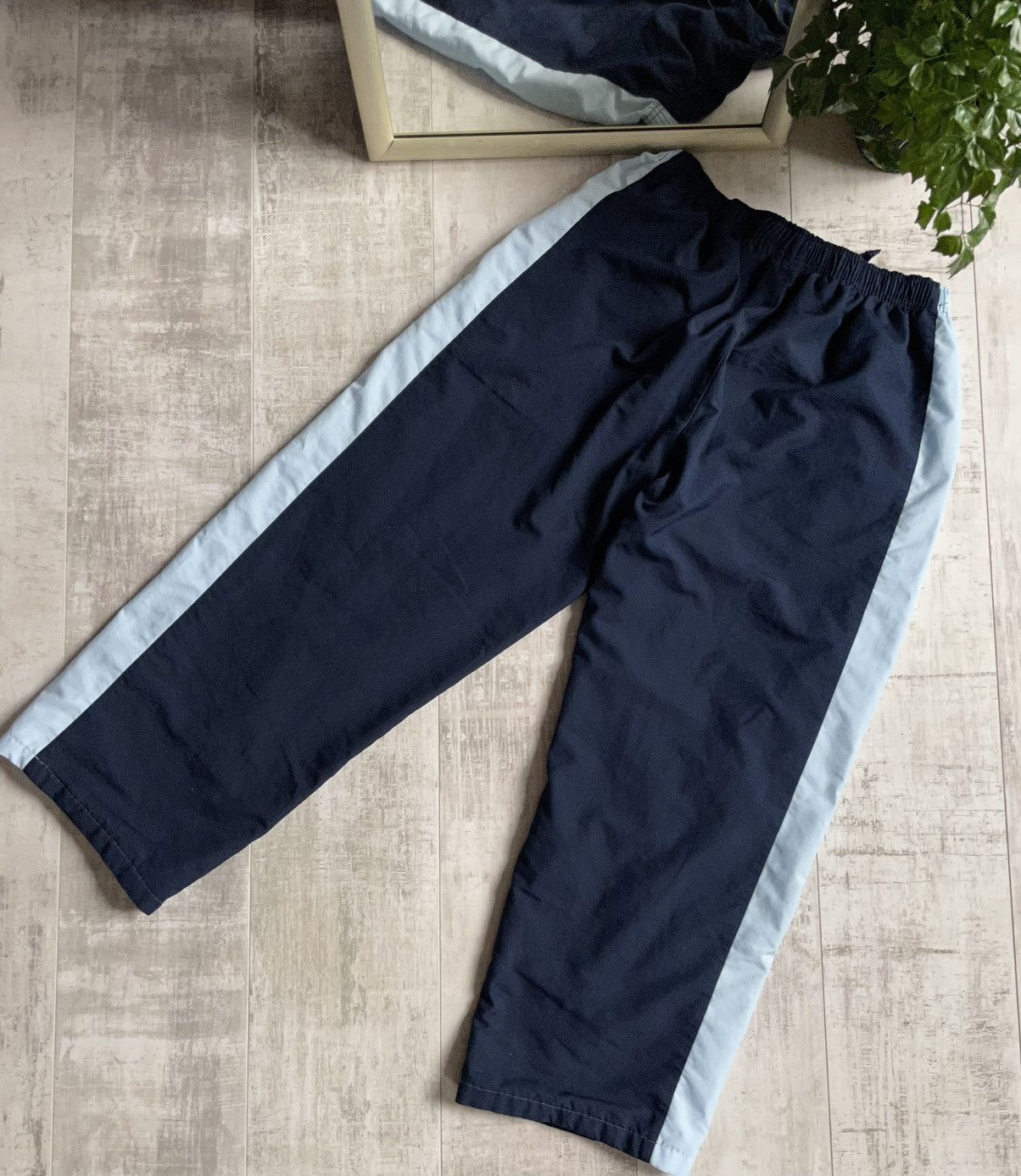 Nike × Vintage Vintage Nike Track Pants Y2K Blue Swoosh Drill Size US 30 / EU 46 - 6 Thumbnail