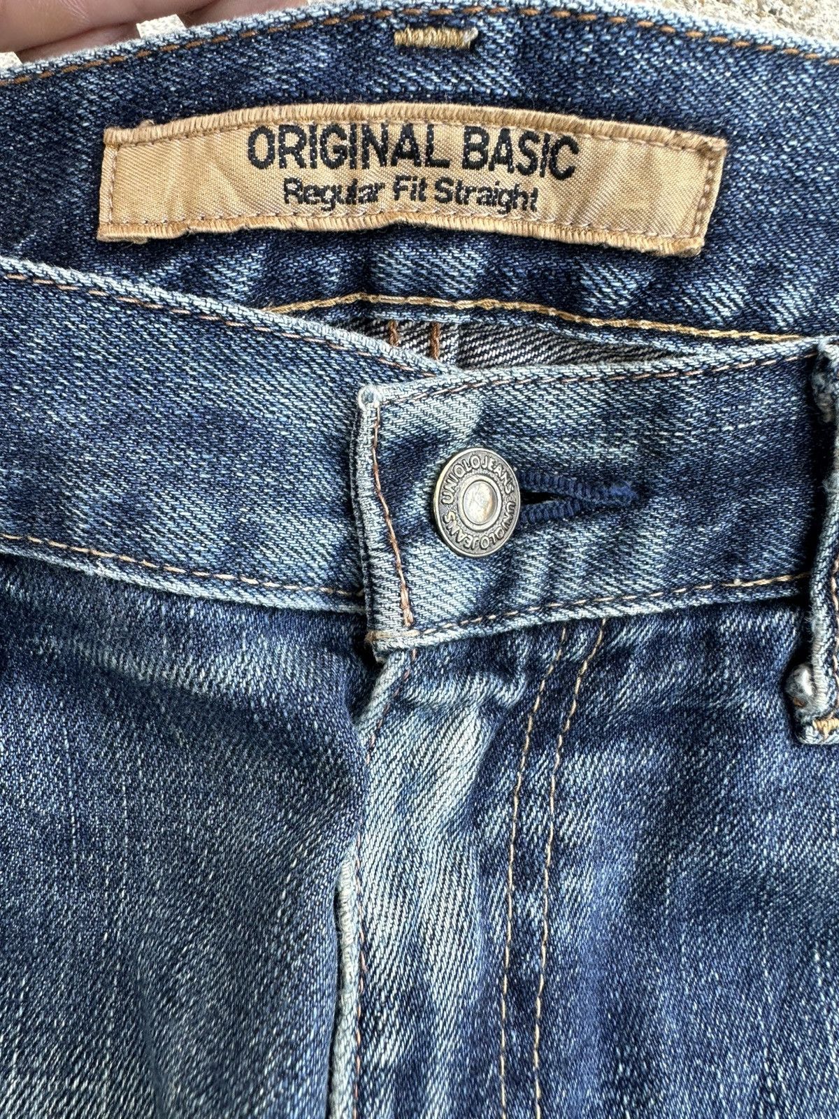 Undercover × Uniqlo Vintage Uniqlo S-002 Distressed Indigo Blue Jeans W32 Size US 32 / EU 48 - 6 Thumbnail