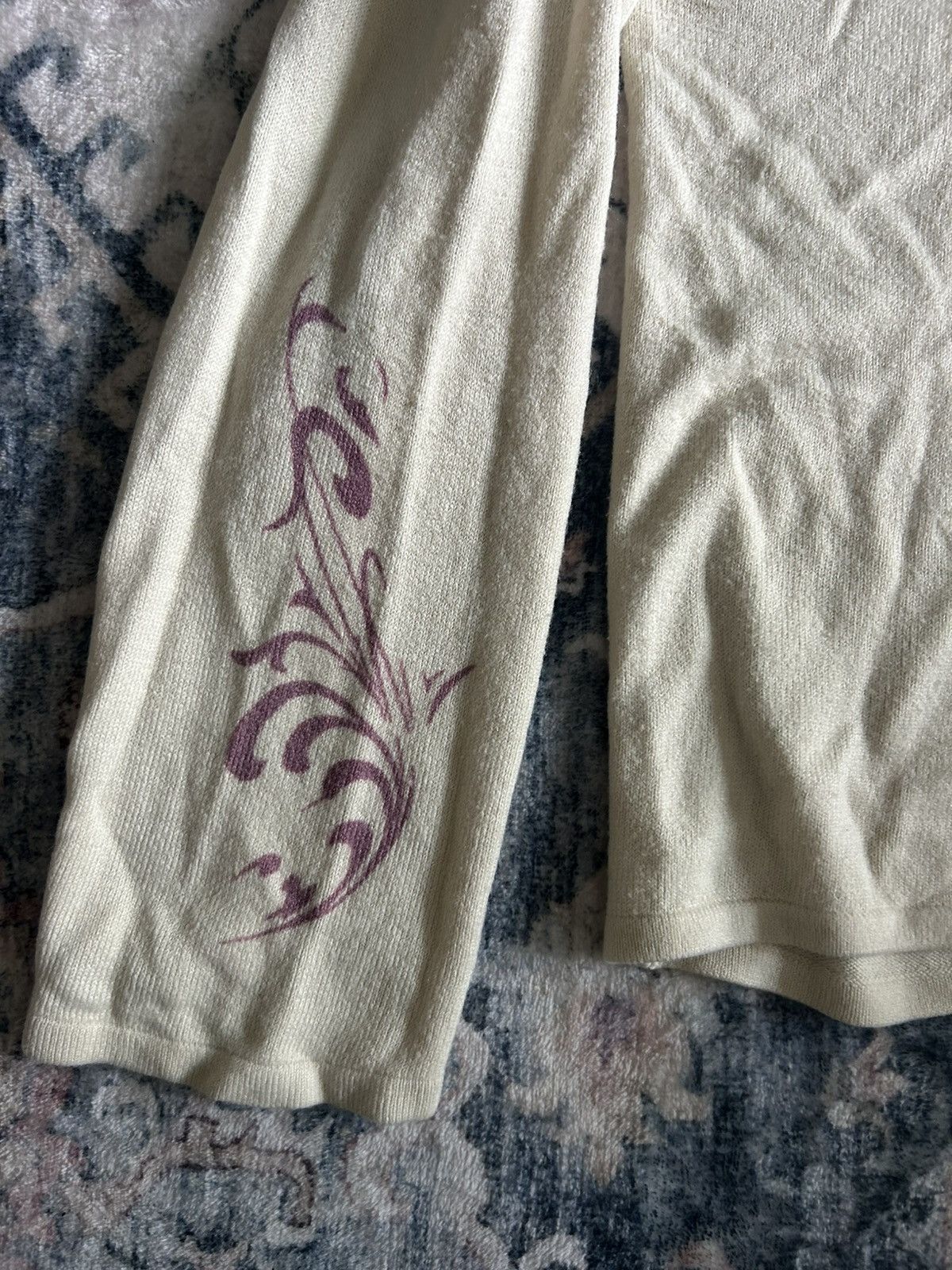 Harley Davidson Vintage Cream and purple hoodie Size M / US 6-8 / IT 42-44 - 7 Thumbnail
