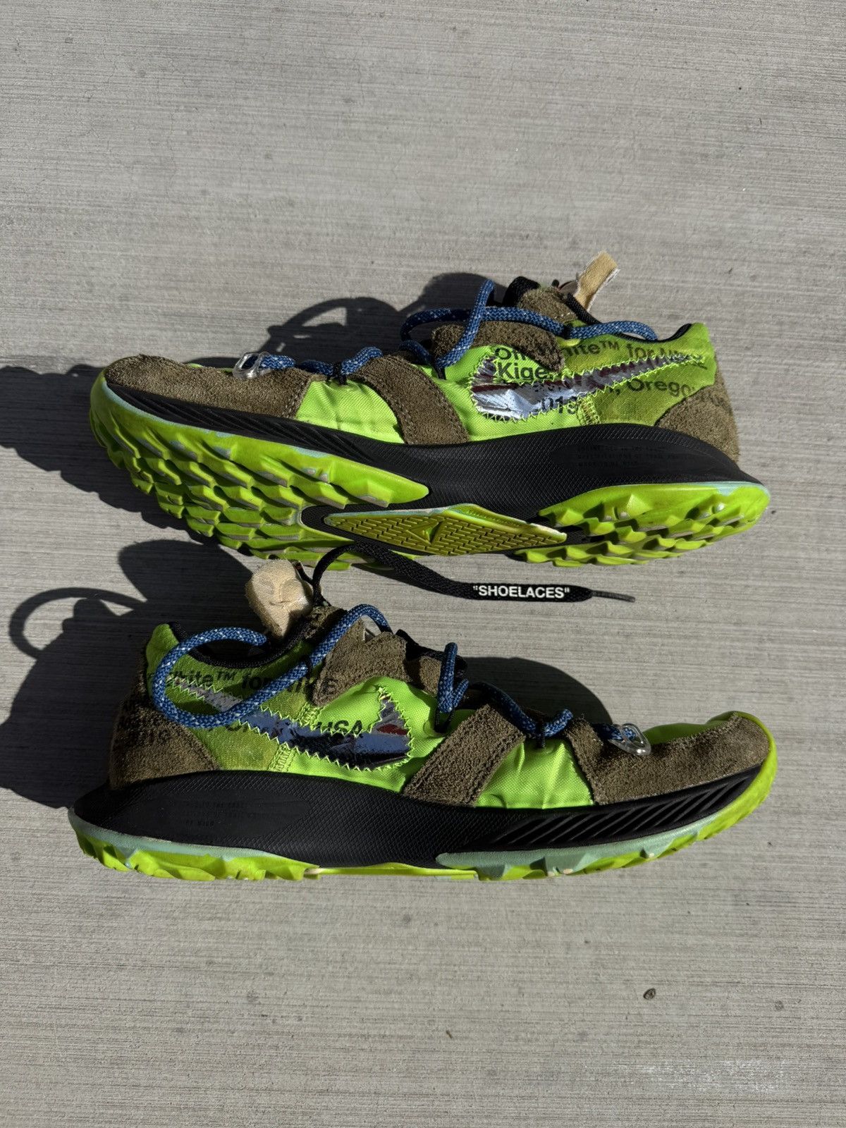 Off-White OFF-WHITE X NIKE ZOOM TERRA KIGER 5 ELECTRIC GREEN 7M 8.5W Size US 8.5 / IT 38.5 - 2 Thumbnail