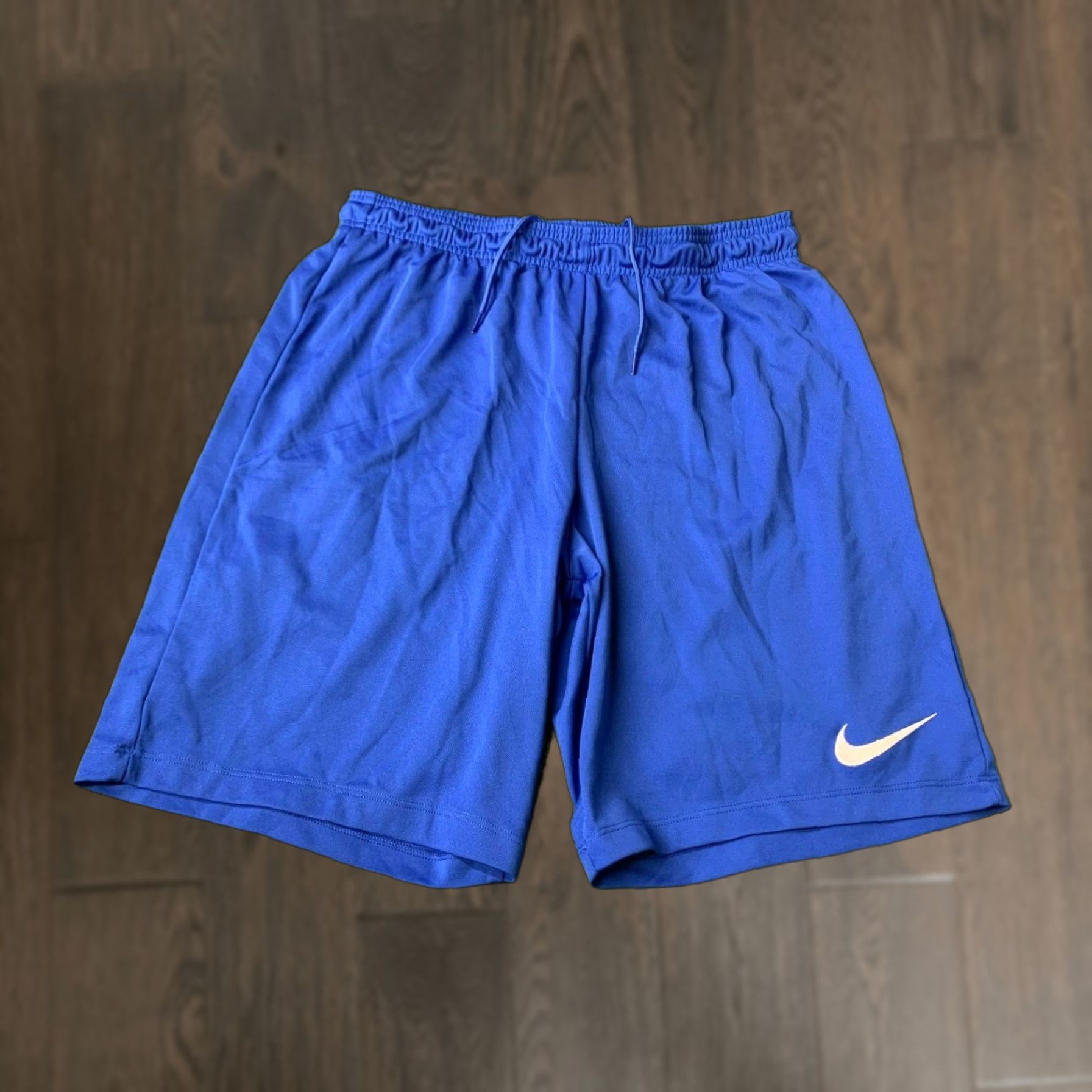 Nike NIKE Dri-FIT Men Football Shorts Training Short Nike Dri-FIT Blue L Size US 33 - 1 Thumbnail