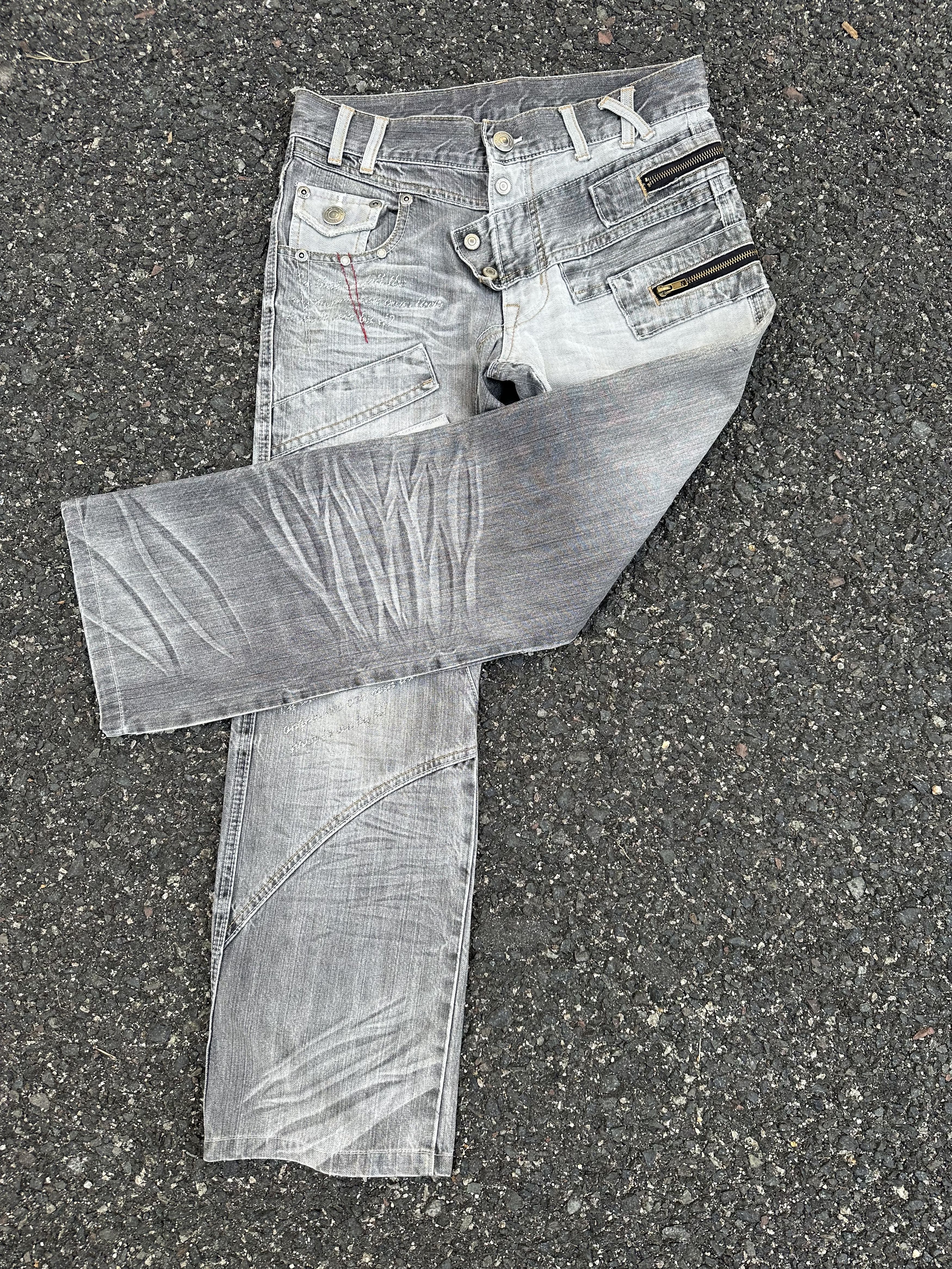 If Six Was Nine DENIM PANTS VINTAGE DOUBLE WAIST PUNK STYLE Size US 30 / EU 46 - 15 Thumbnail